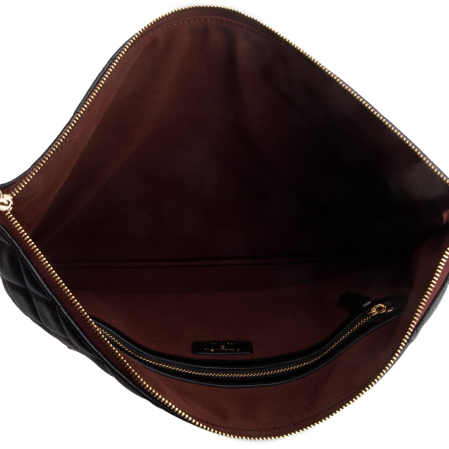 Chanel 2021 Black Caviar Quilted O-Case w/ Box, Authenticity Card & Receipt