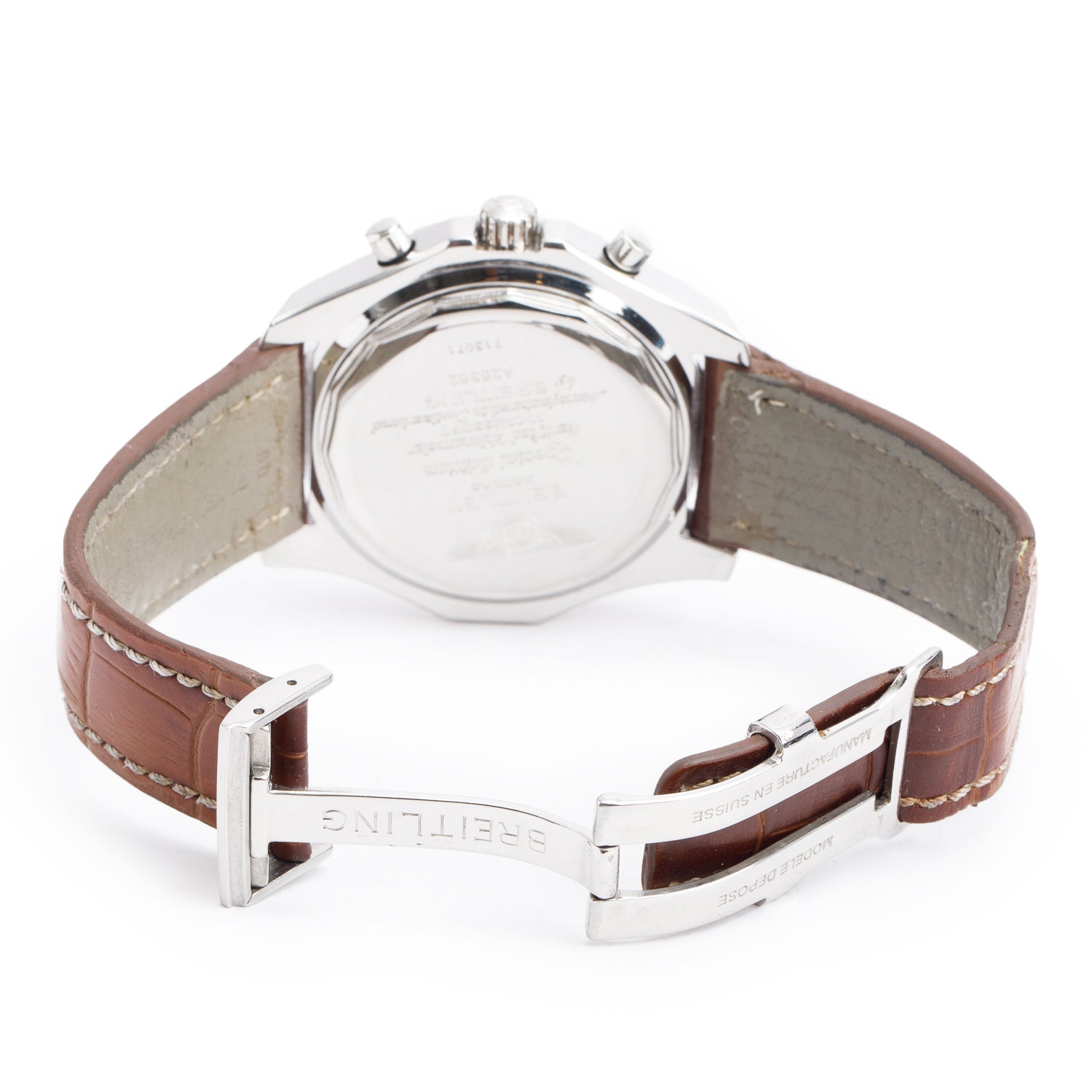 Breitling Stainless Steel Special Edition Bentley Motors 48 MM Automatic Chronograph White Dial Watch A25362