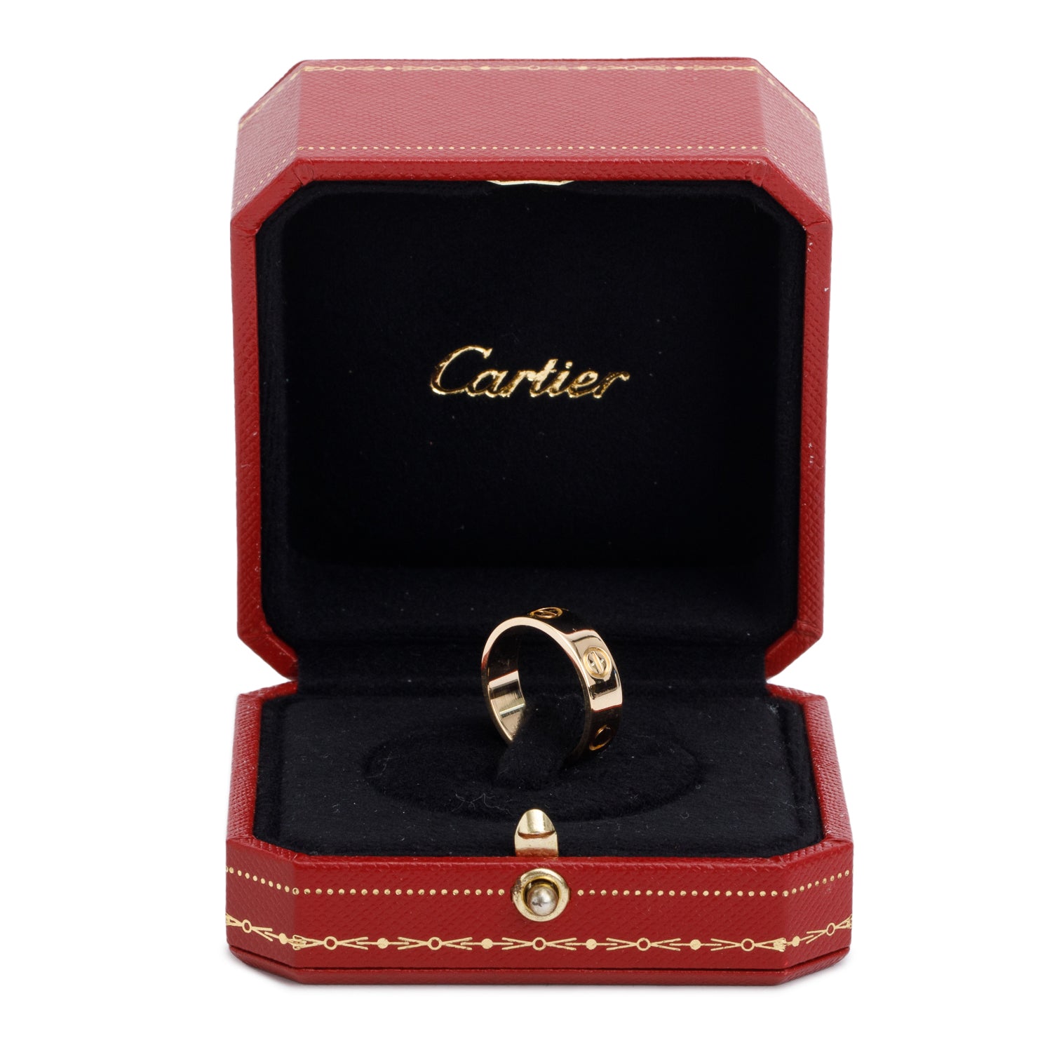 Cartier 18k Yellow Gold 5.5 MM Love Ring, Classic Model, Size 53 6.5 w/ Box
