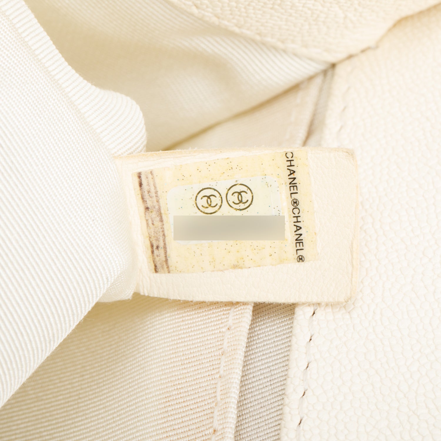 Chanel White Caviar Quilted Medium Boy Flap Bag w/ Authenticity Card