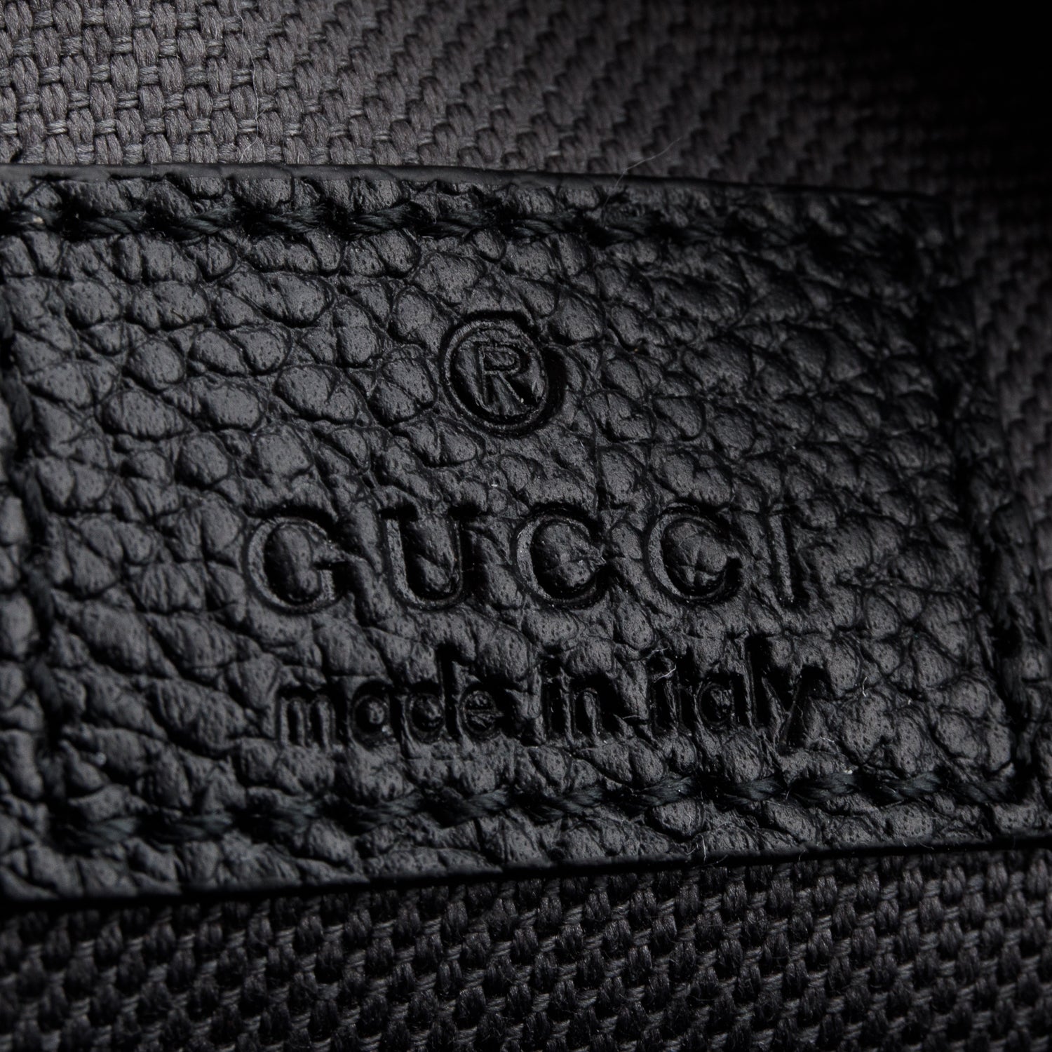 Gucci Black Grained Calfskin Camera Crossbody Bag w/ Box