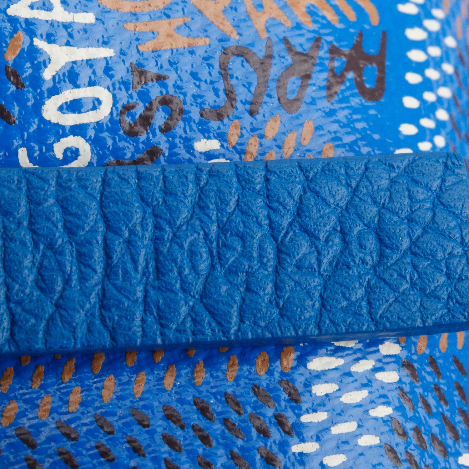 Goyard 2022 Blue Goyardine Saint Louis PM w/ Pouch