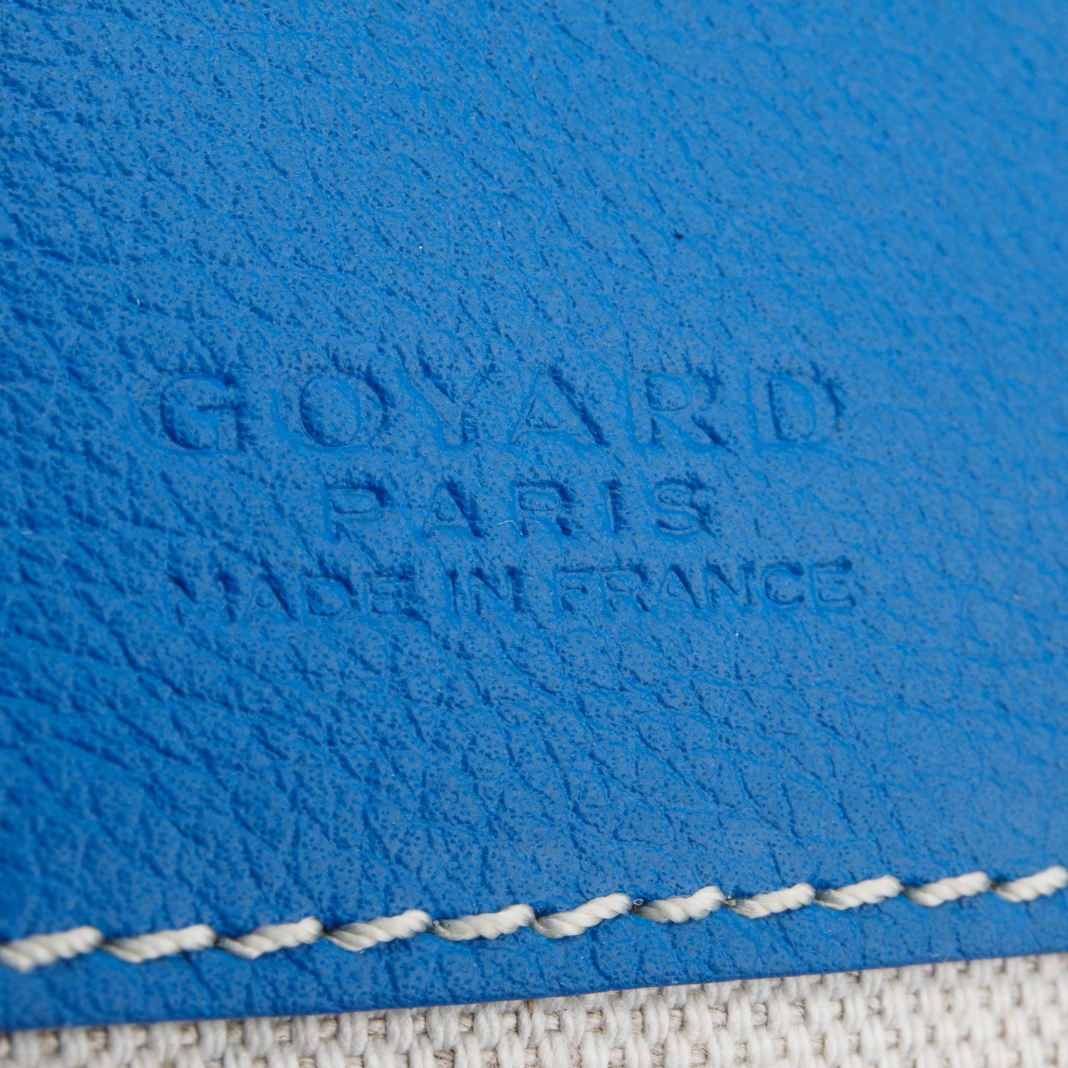 Goyard 2022 Blue Goyardine Saint Louis PM w/ Pouch