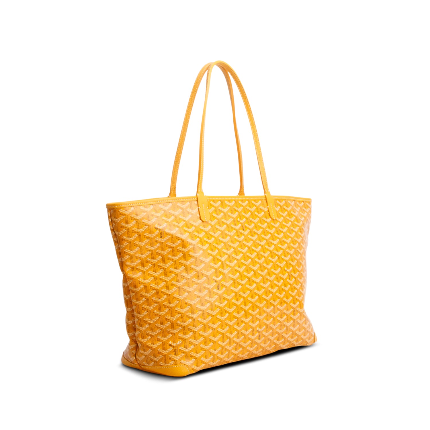 Goyard 2024 Yellow Monogram and Leather Trim Artois MM