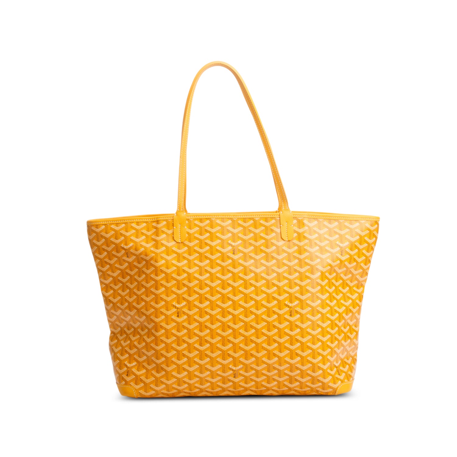 Goyard 2024 Yellow Monogram and Leather Trim Artois MM