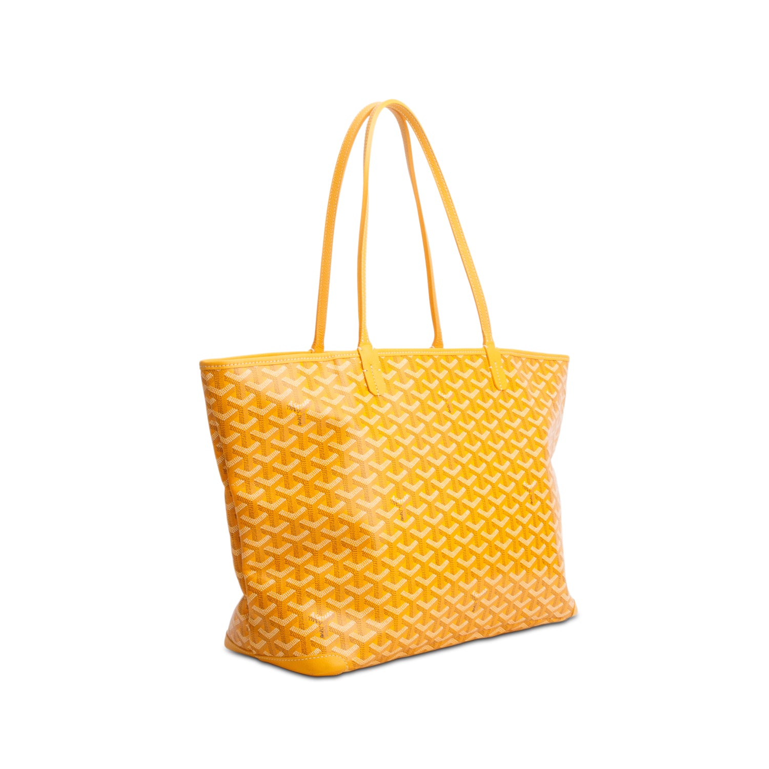 Goyard 2024 Yellow Monogram and Leather Trim Artois MM