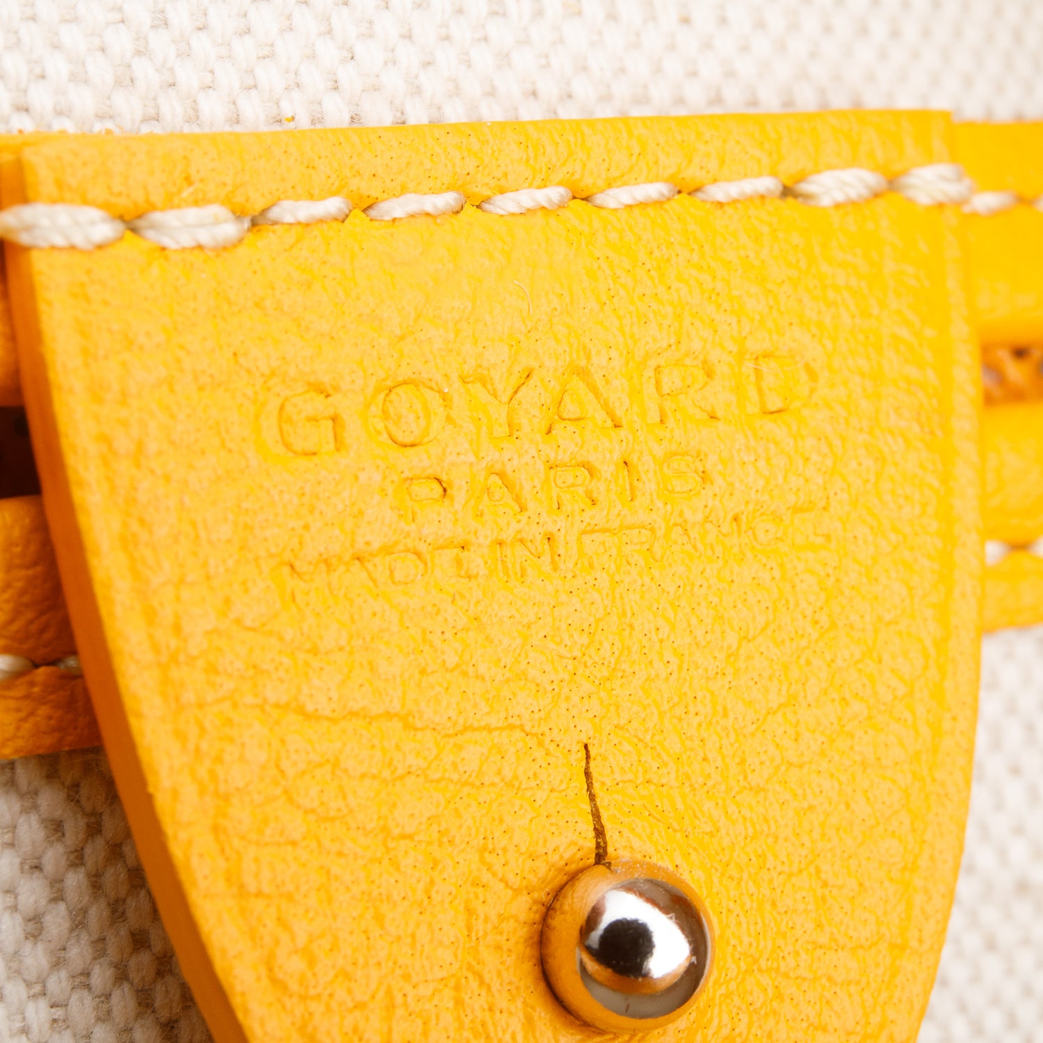 Goyard 2024 Yellow Monogram and Leather Trim Artois MM