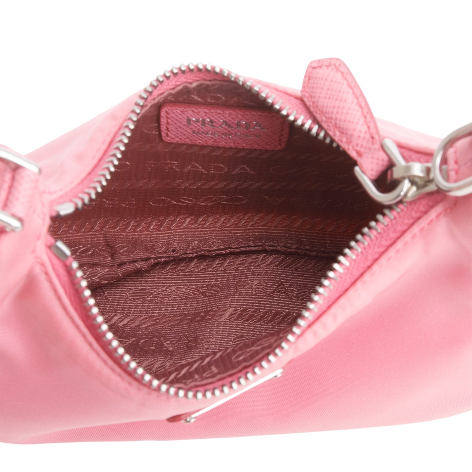 Prada Pink Nylon Re-Edition 2005 Mini Bag w/ Straps