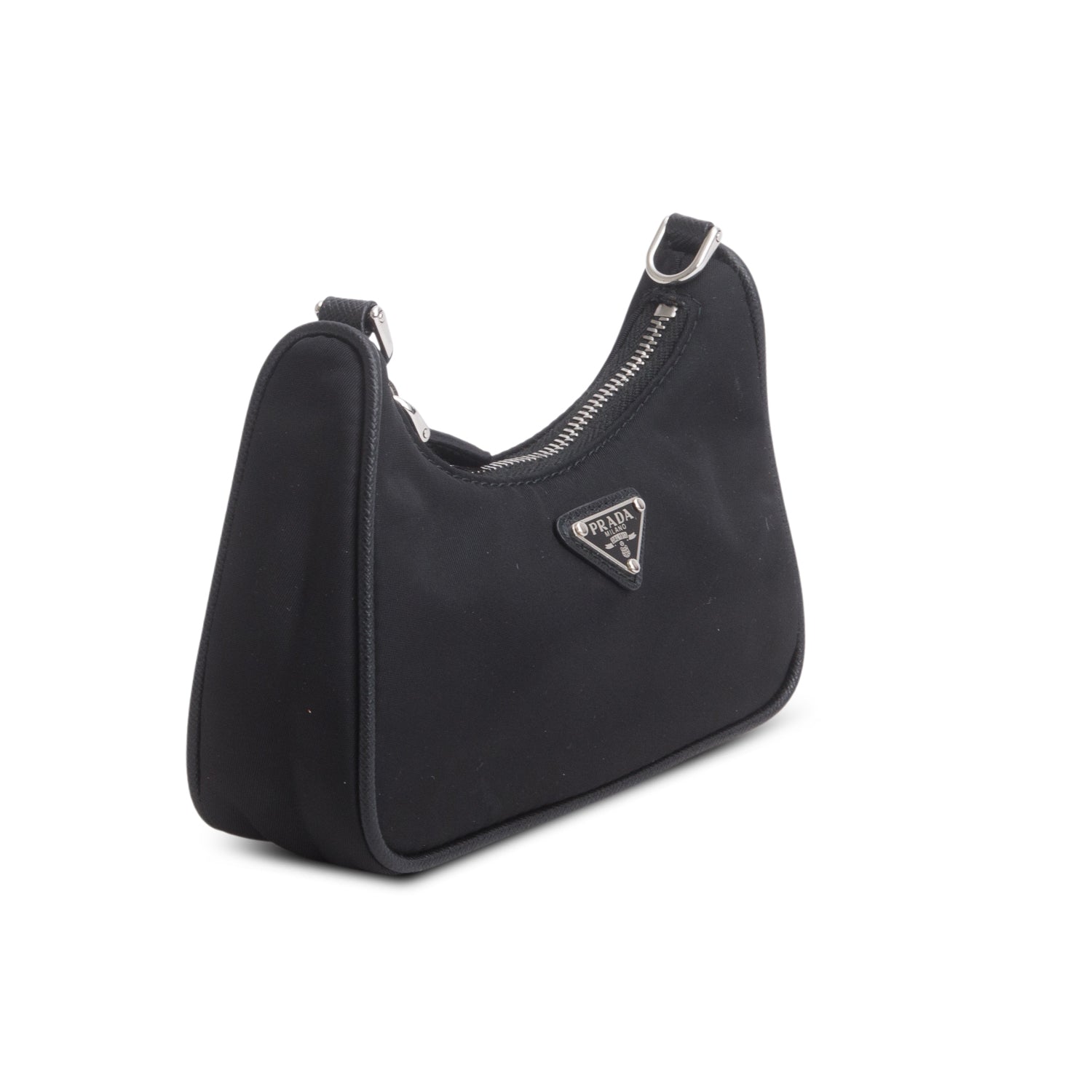 Prada Black Nylon Re-Edition 2005 Mini Bag w/ Straps