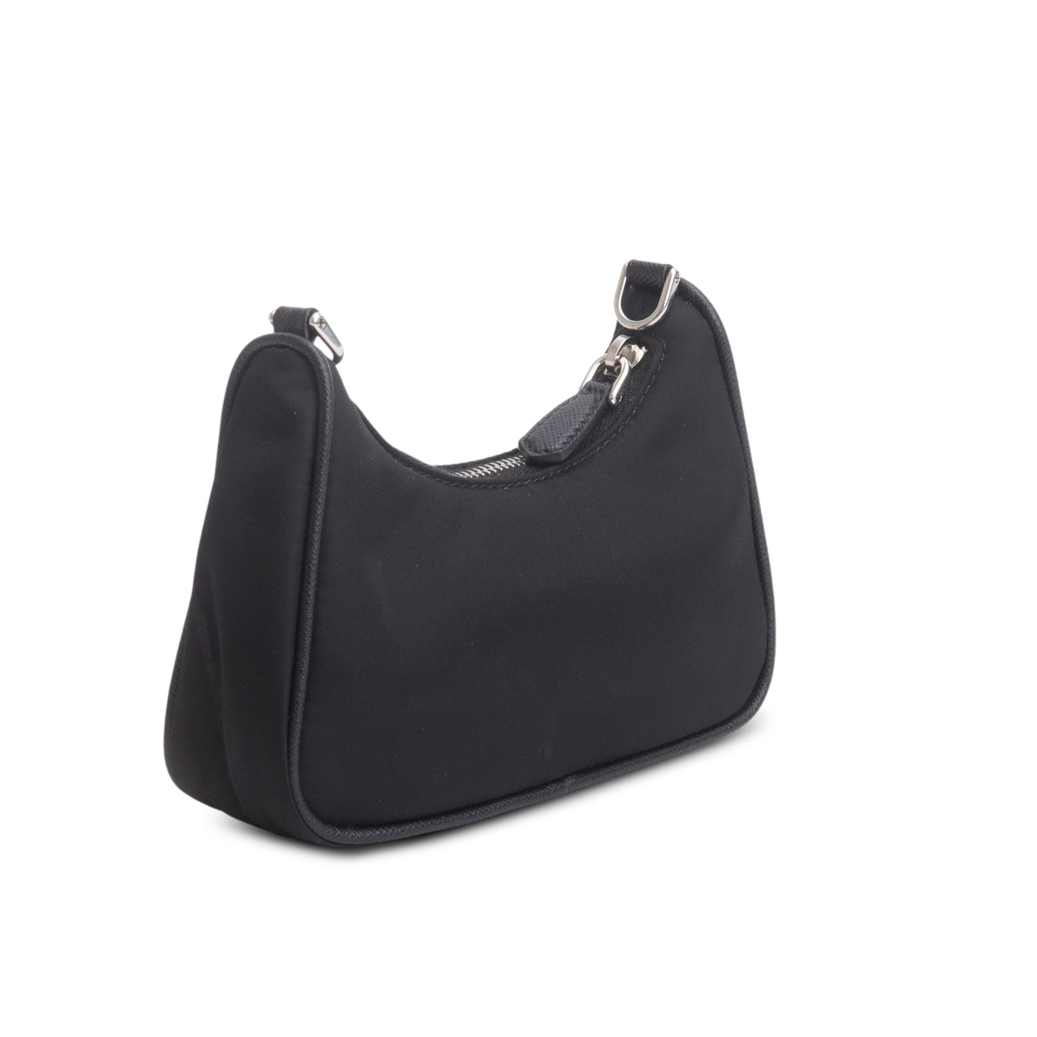 Prada Black Nylon Re-Edition 2005 Mini Bag w/ Straps