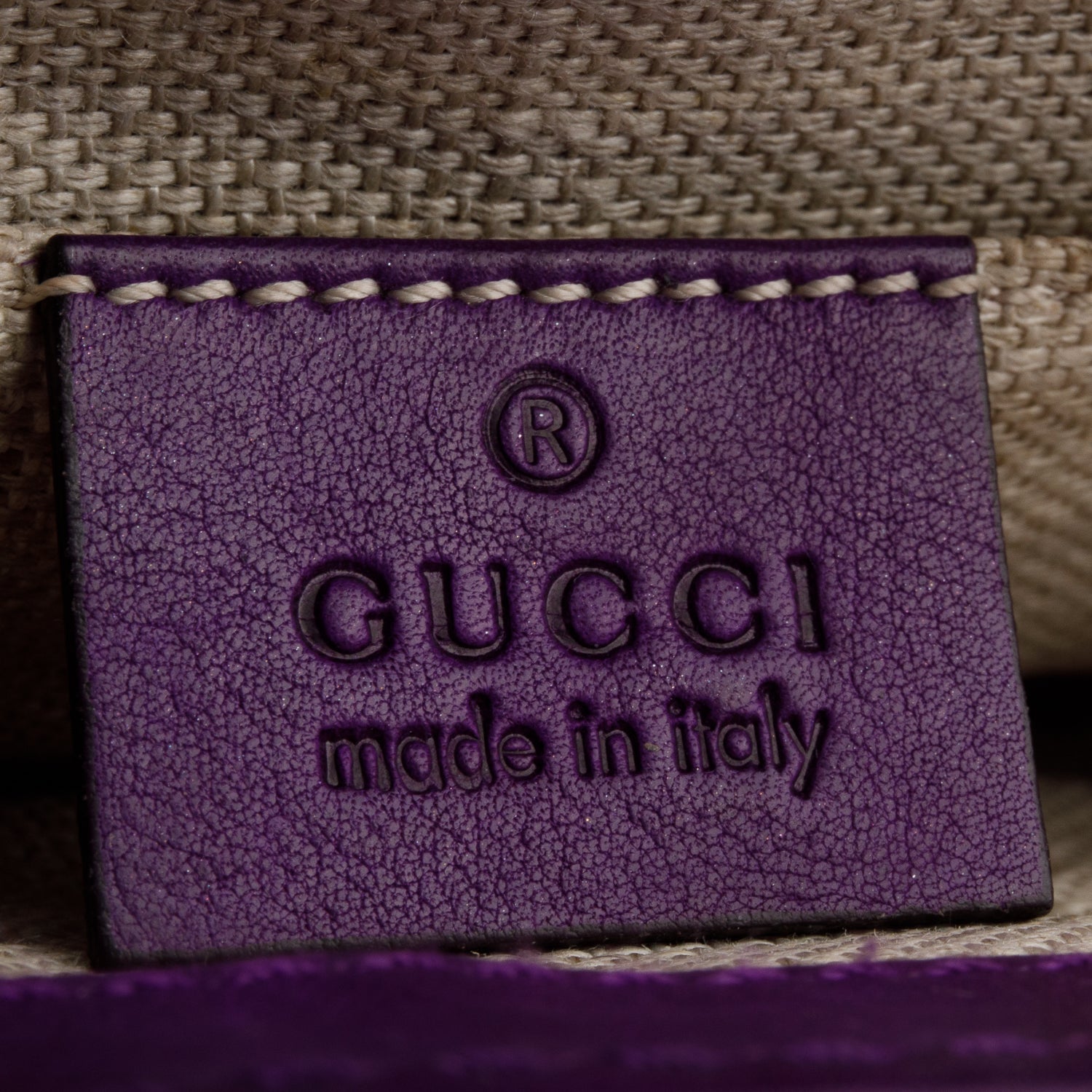 Gucci Purple Calfskin Small Snaffle Bit Shoulder Bag