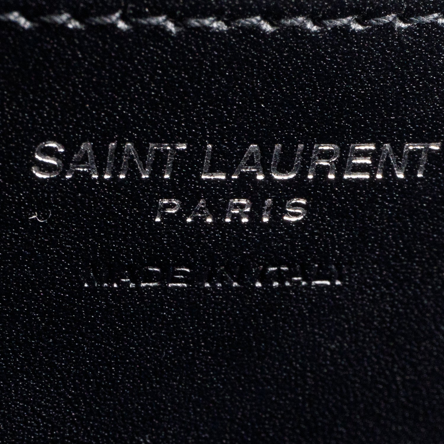 Saint Laurent 2023 Black Calfskin Monogram Take Away Box