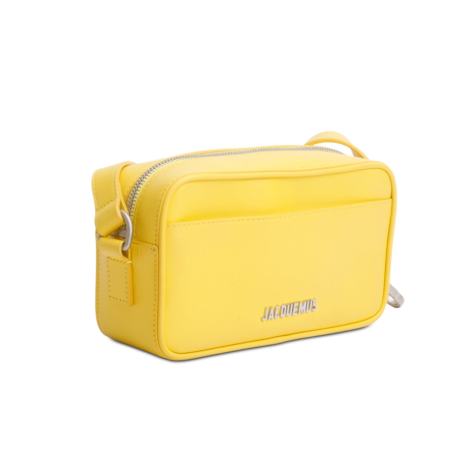 Jacquemus Yellow Calfskin Leather The Baneto Camera Bag