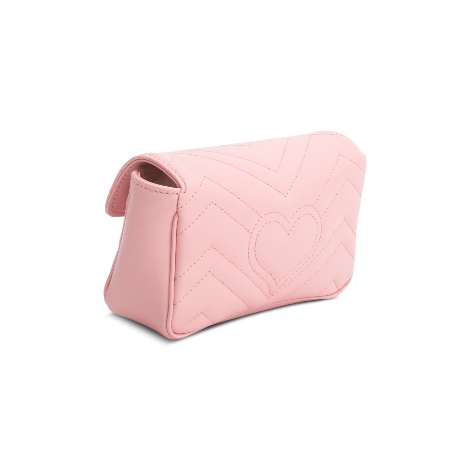 Gucci Pink GG Marmont Matelasse Leather Super Mini Bag