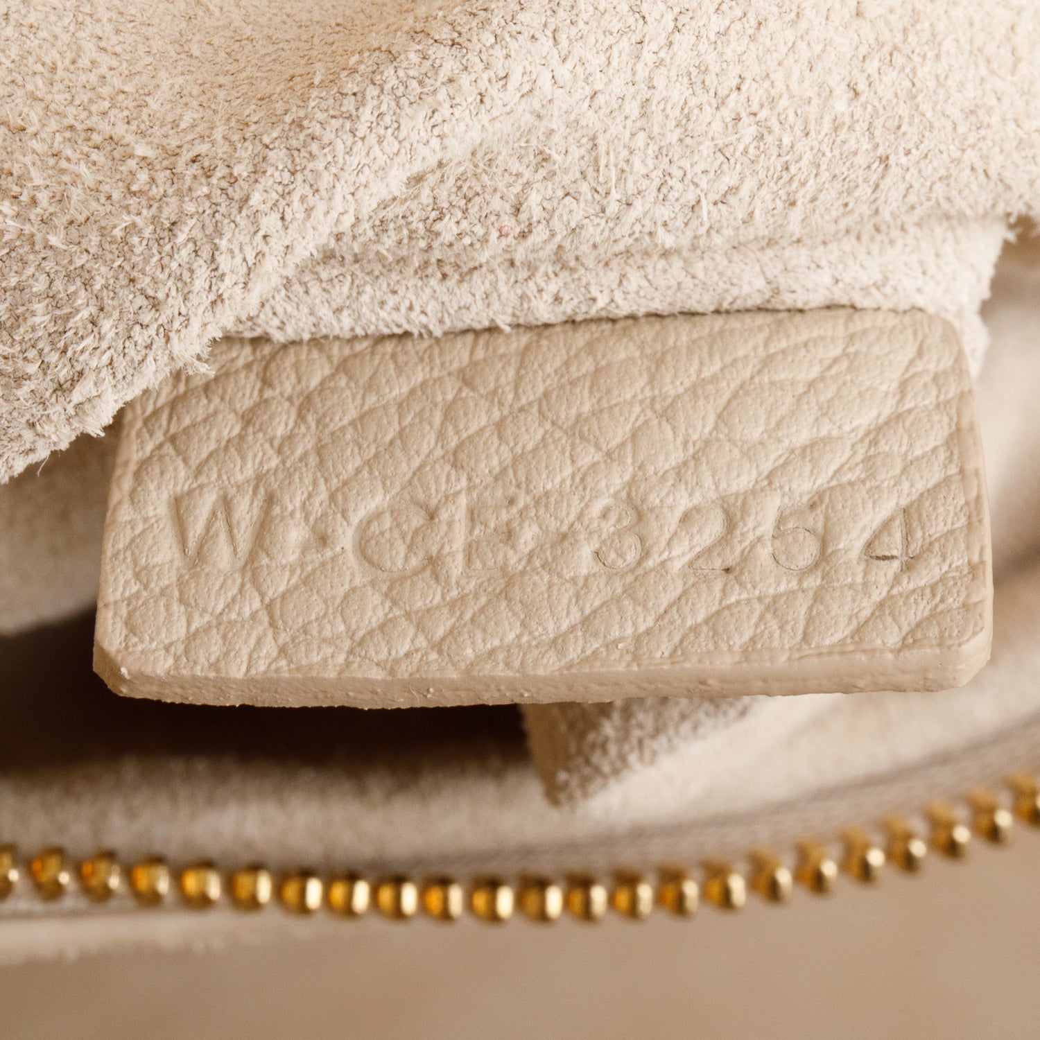 Celine 2024 Beige Grained Calfskin Triomphe Medium Cabas Anais w/ Box