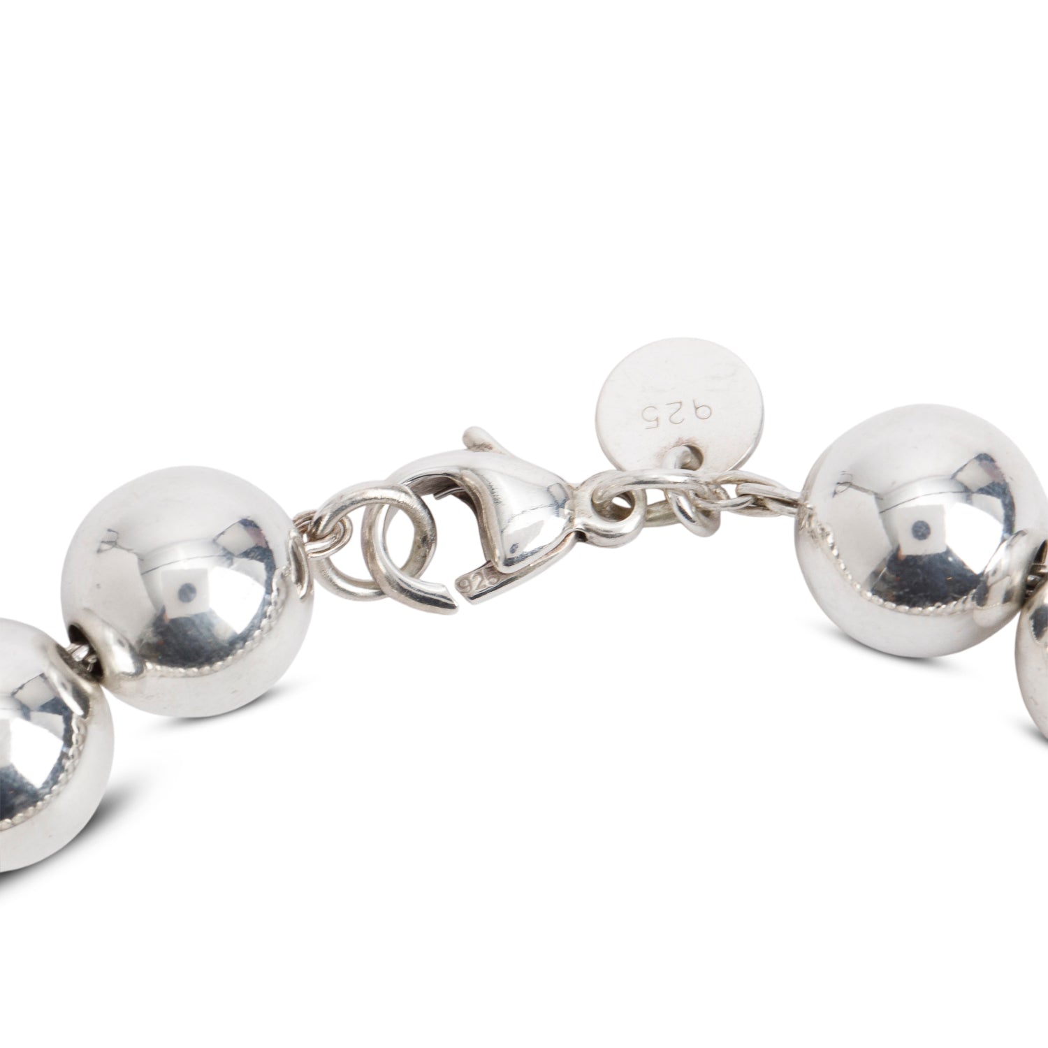 Tiffany & Co. Sterling Silver 10 MM HardWear Ball Bracelet