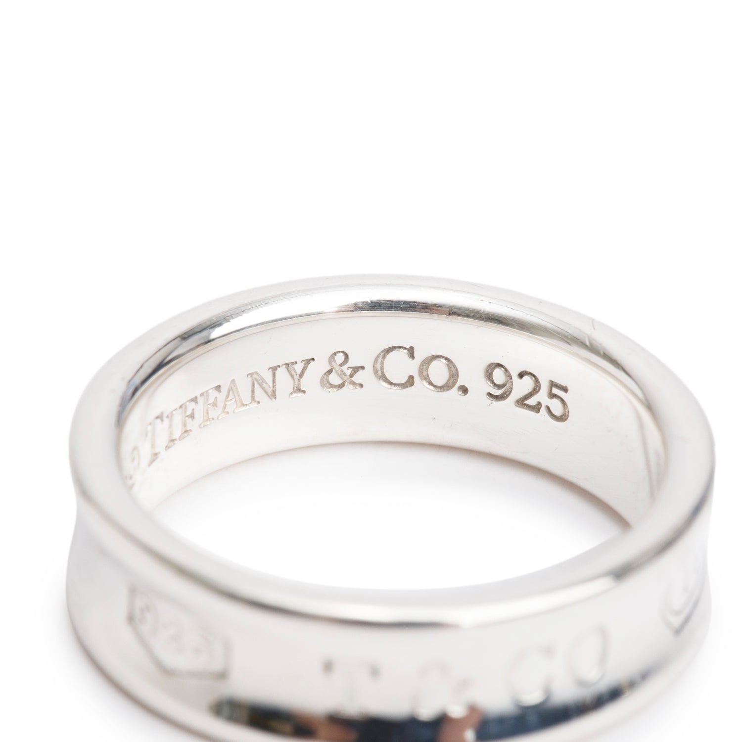 Tiffany & Co. Sterling Silver Medium 1837 Ring, Size 9