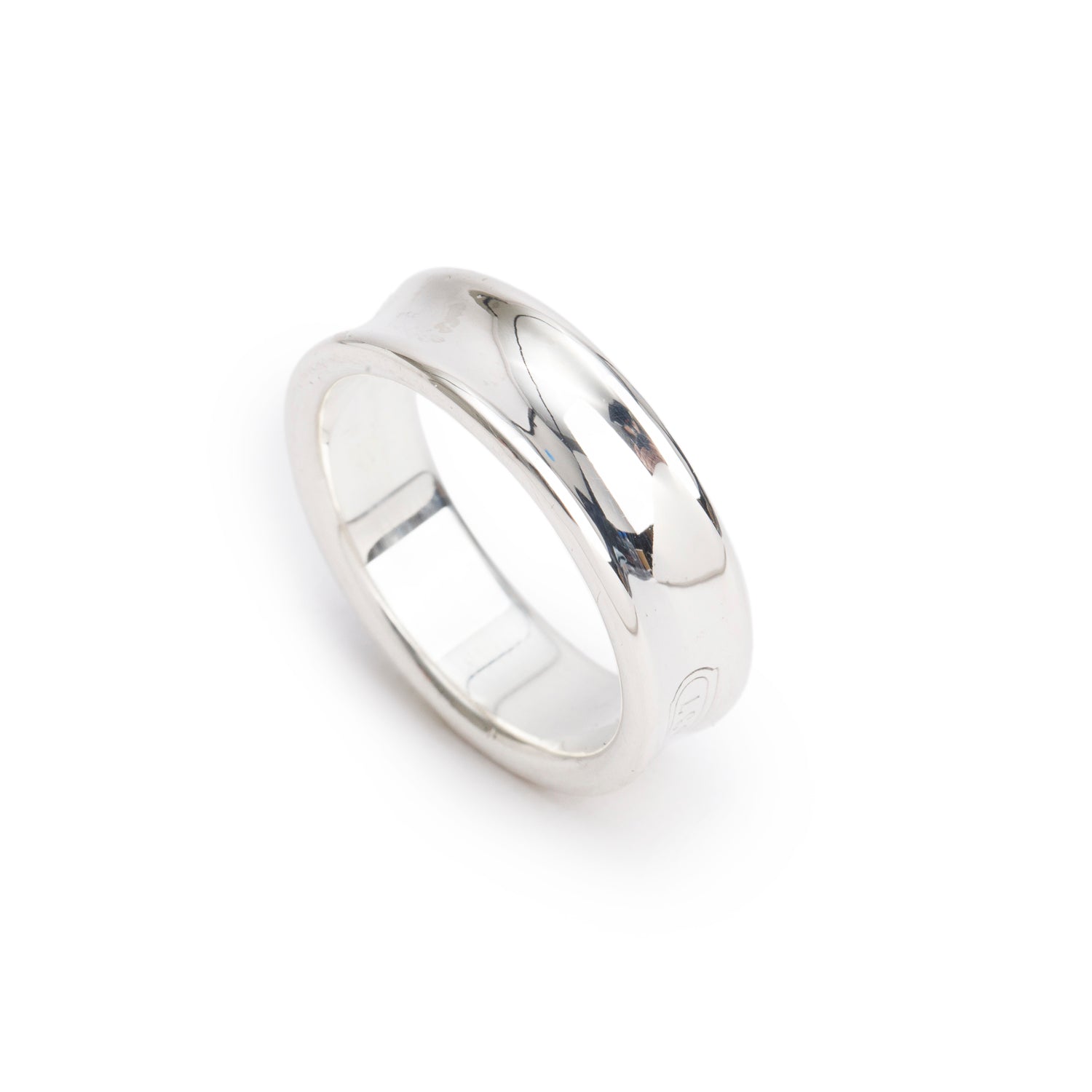 Tiffany & Co. Sterling Silver Medium 1837 Ring, Size 9