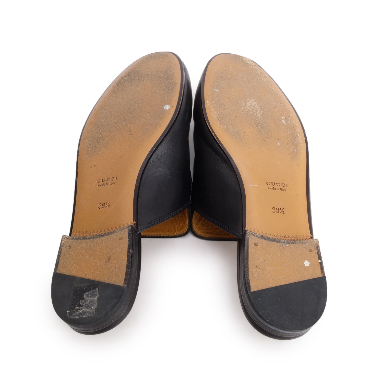 Gucci Black Calfskin Princetown Horsebit Slippers, Women's Size 39.5
