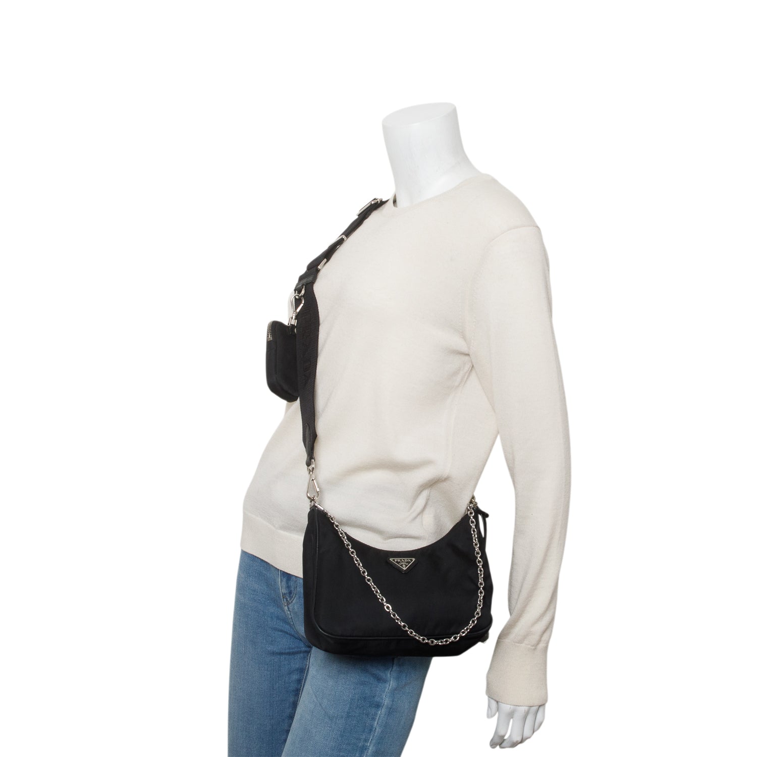 Prada Black Re-Edition 2005 Re-Nylon Bag