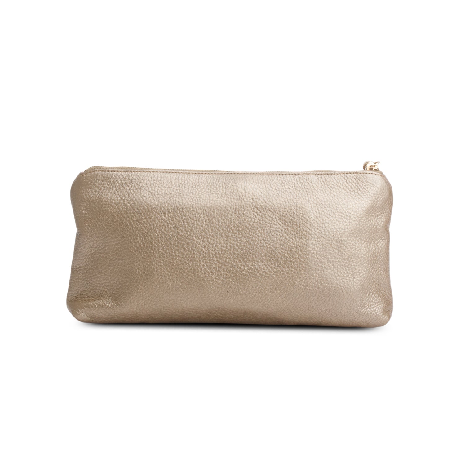 Gucci Metallic Gold Pebbled Calfskin Sienna Tassel Clutch