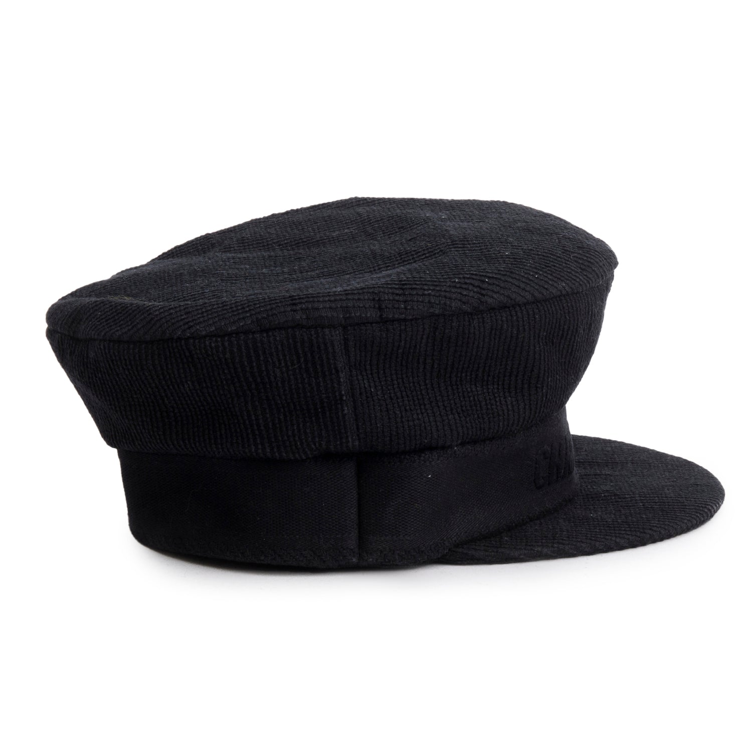 Christian Dior Black Cotton Travel Cap, Size 57