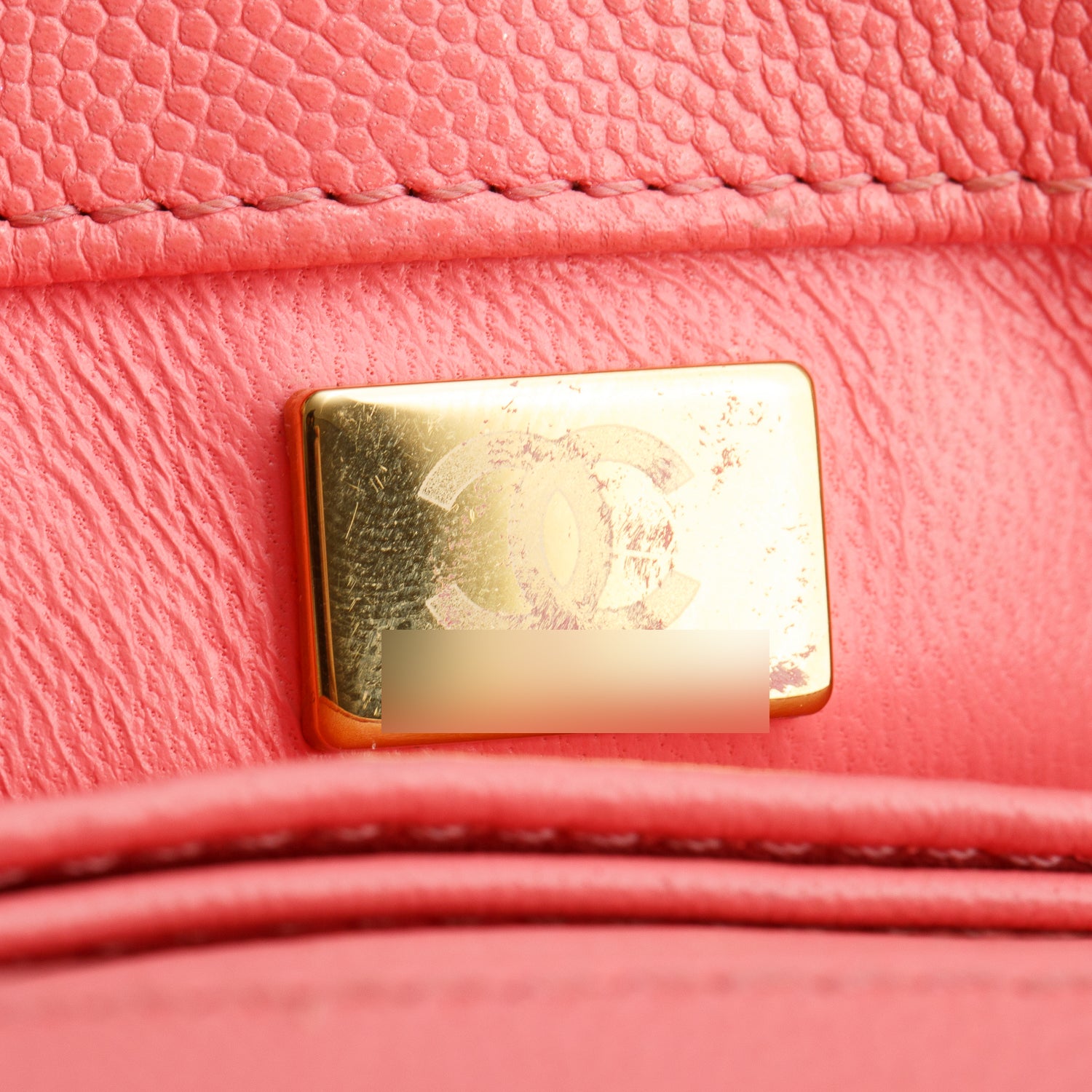 Chanel Pink Caviar Quilted Mini Coco Handle Flap w/ Box & Strap