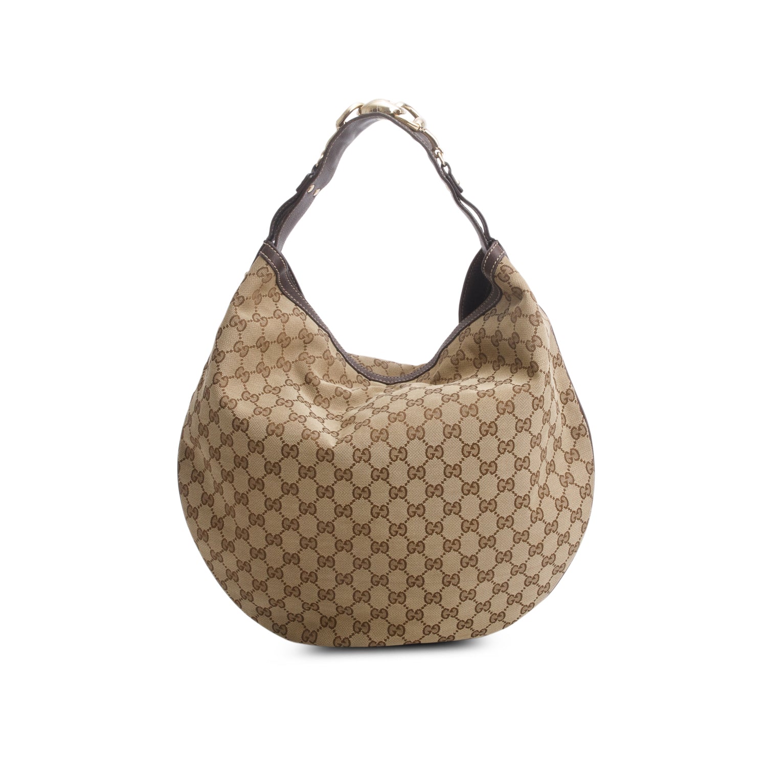 Gucci Monogram GG Canvas Large Wave Hobo