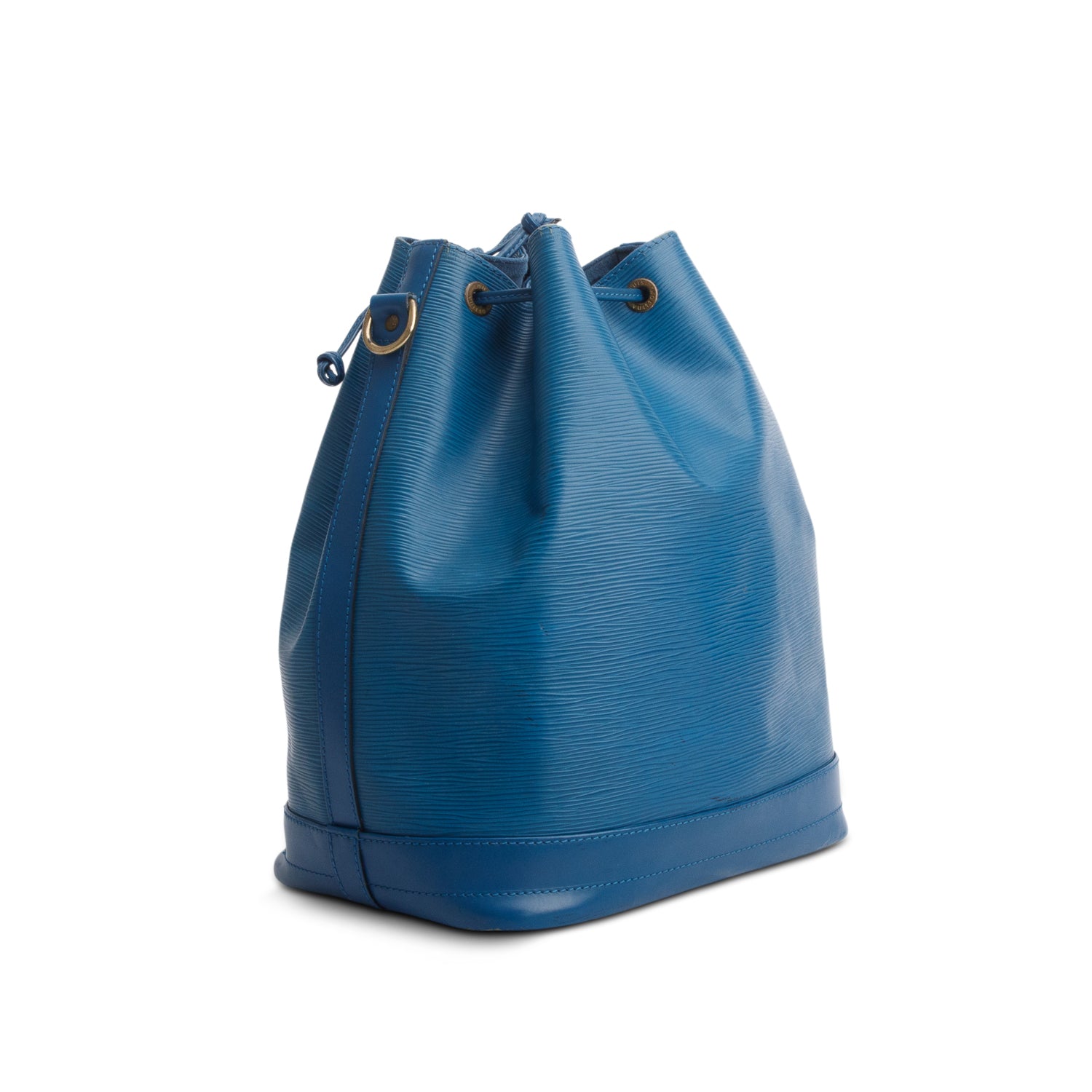 Louis Vuitton 1996 Blue Epi Leather Noe Bucket Bag