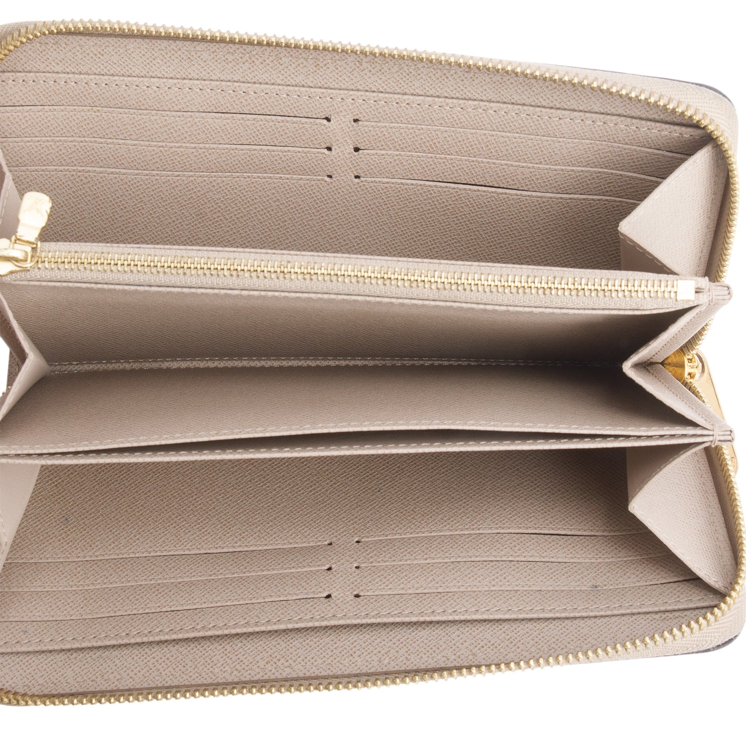 Louis Vuitton Taupe Epi Leather Zippy Wallet