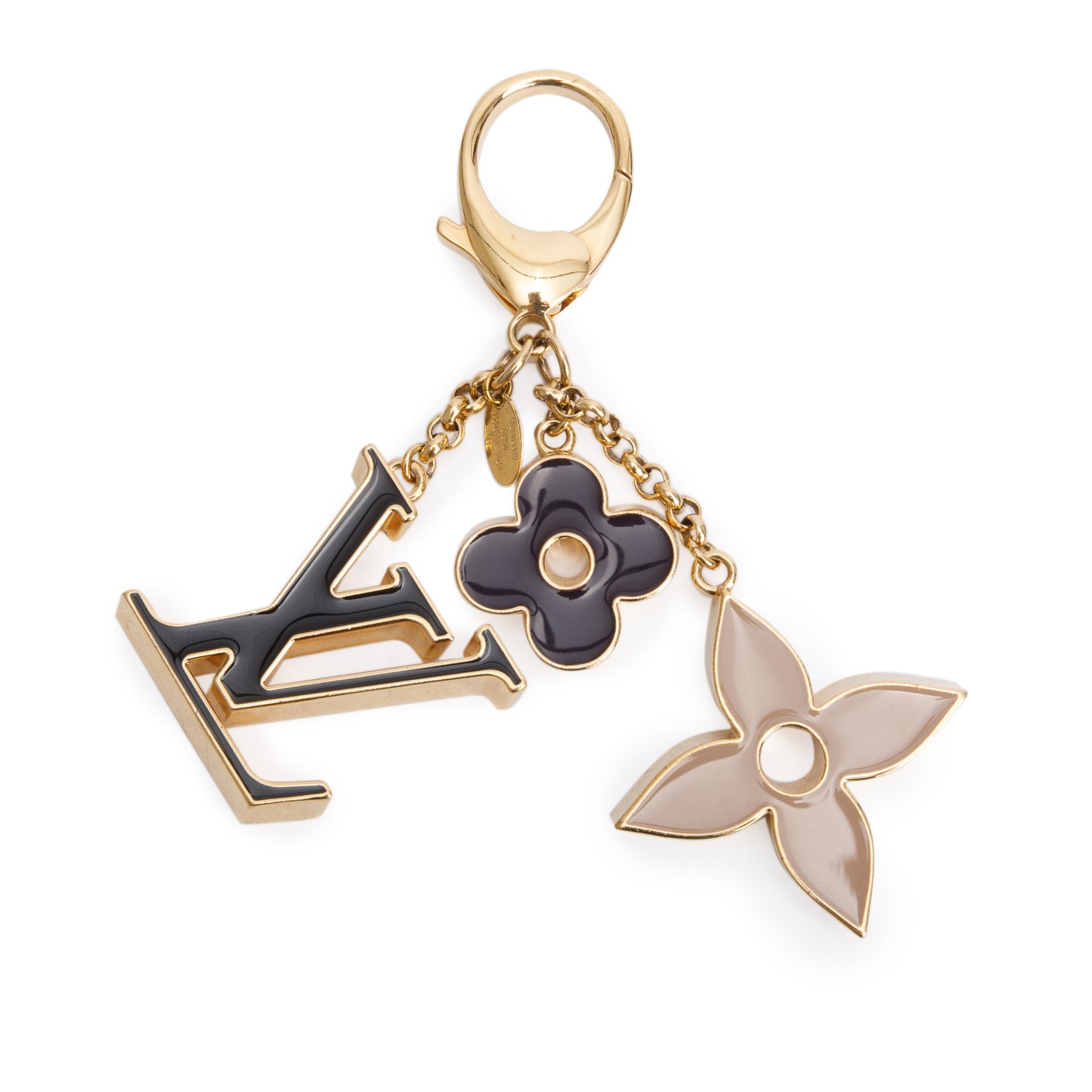 Louis Vuitton 2021 Gold-Tone Fleur de Monogram Bag Charm