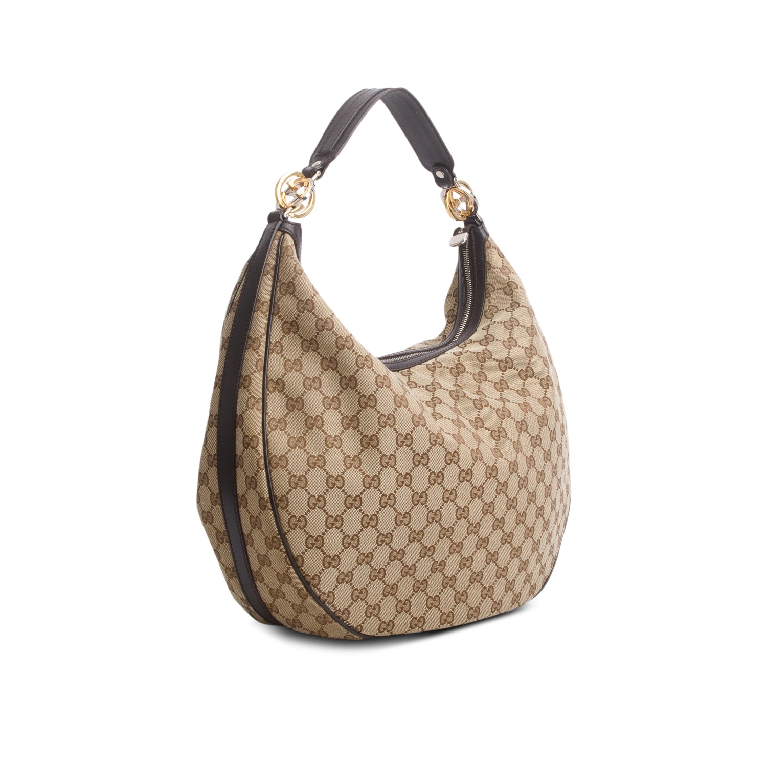 Gucci GG Supreme Monogram Medium Twins Hobo