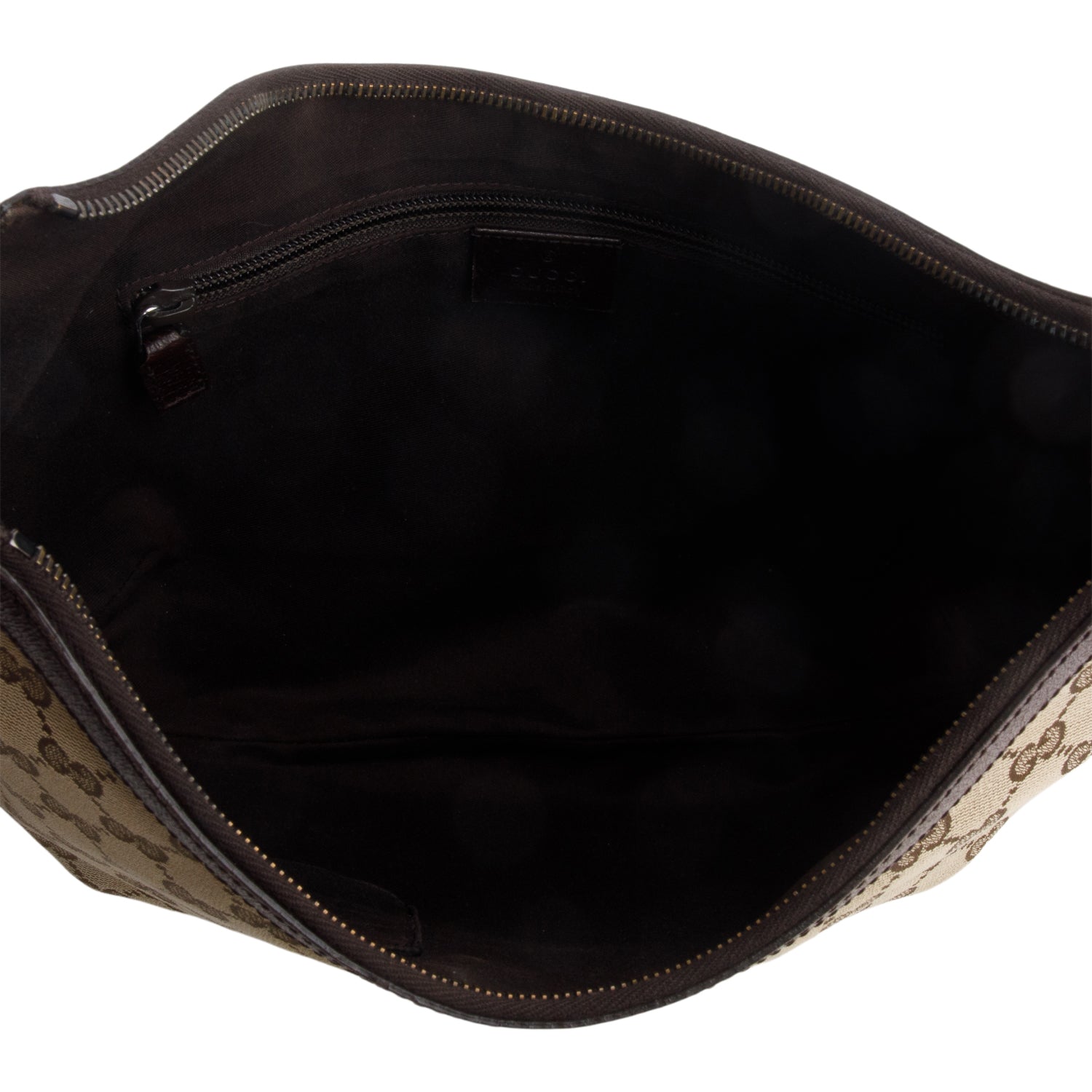 Gucci Monogram Web Medium Half Moon Hobo