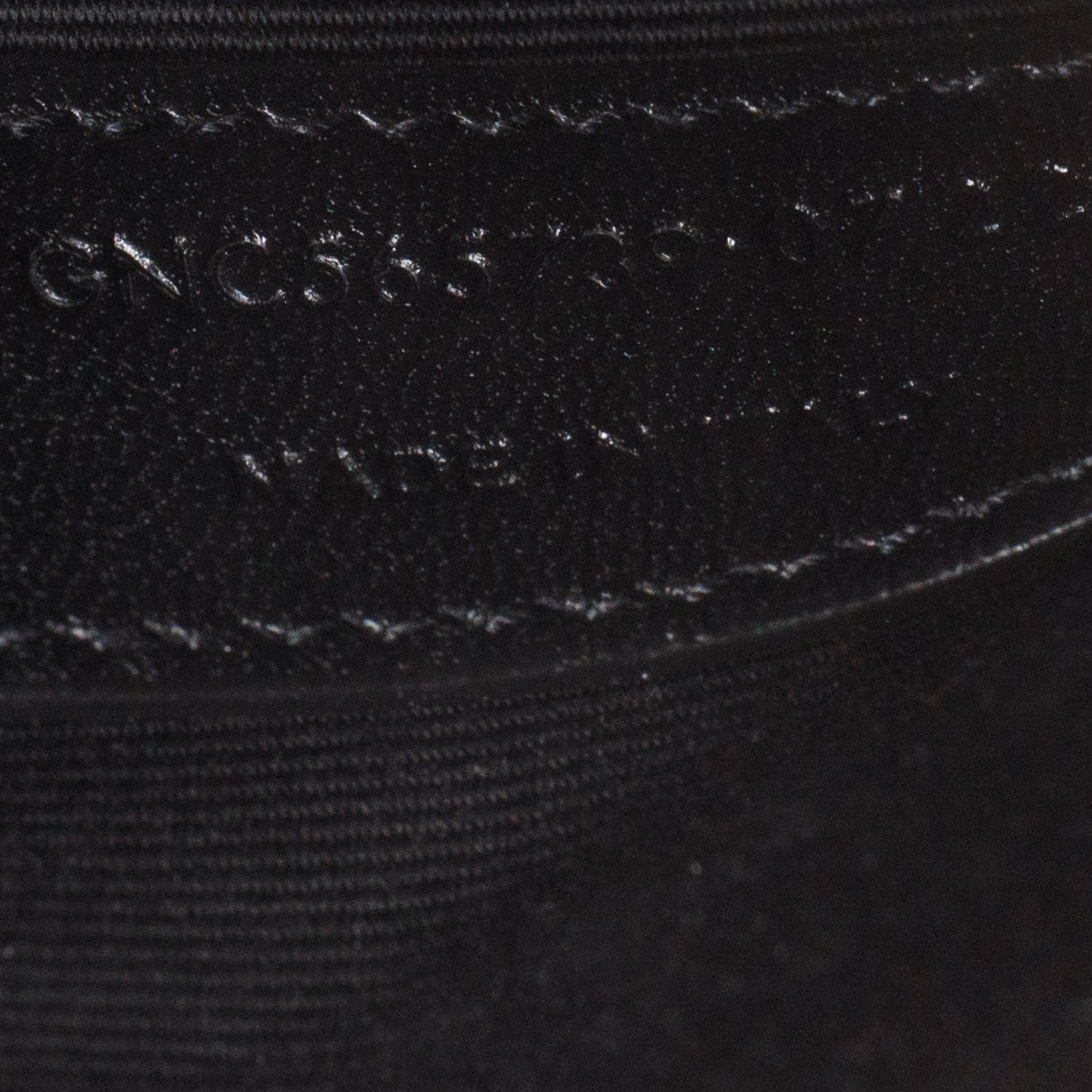 Saint Laurent 2022 Cream Calfskin Croc Embossed Uptown Monogram Pouch