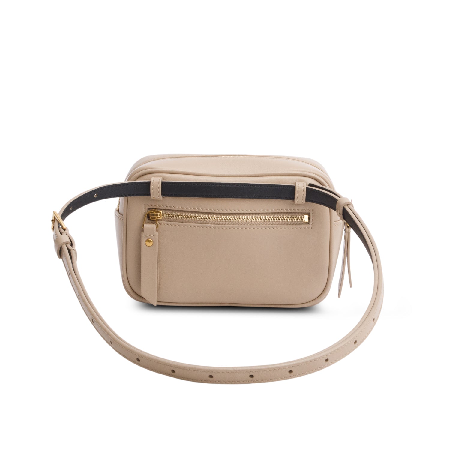 Saint Laurent 2020 Beige Calfskin Matelasse Monogram Lou Belt Bag