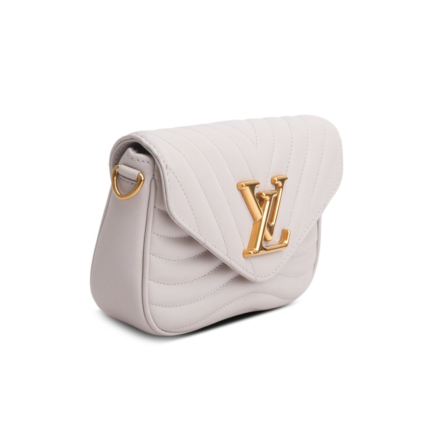 Louis Vuitton 2021 Grey Calfskin New Wave Chain Pochette