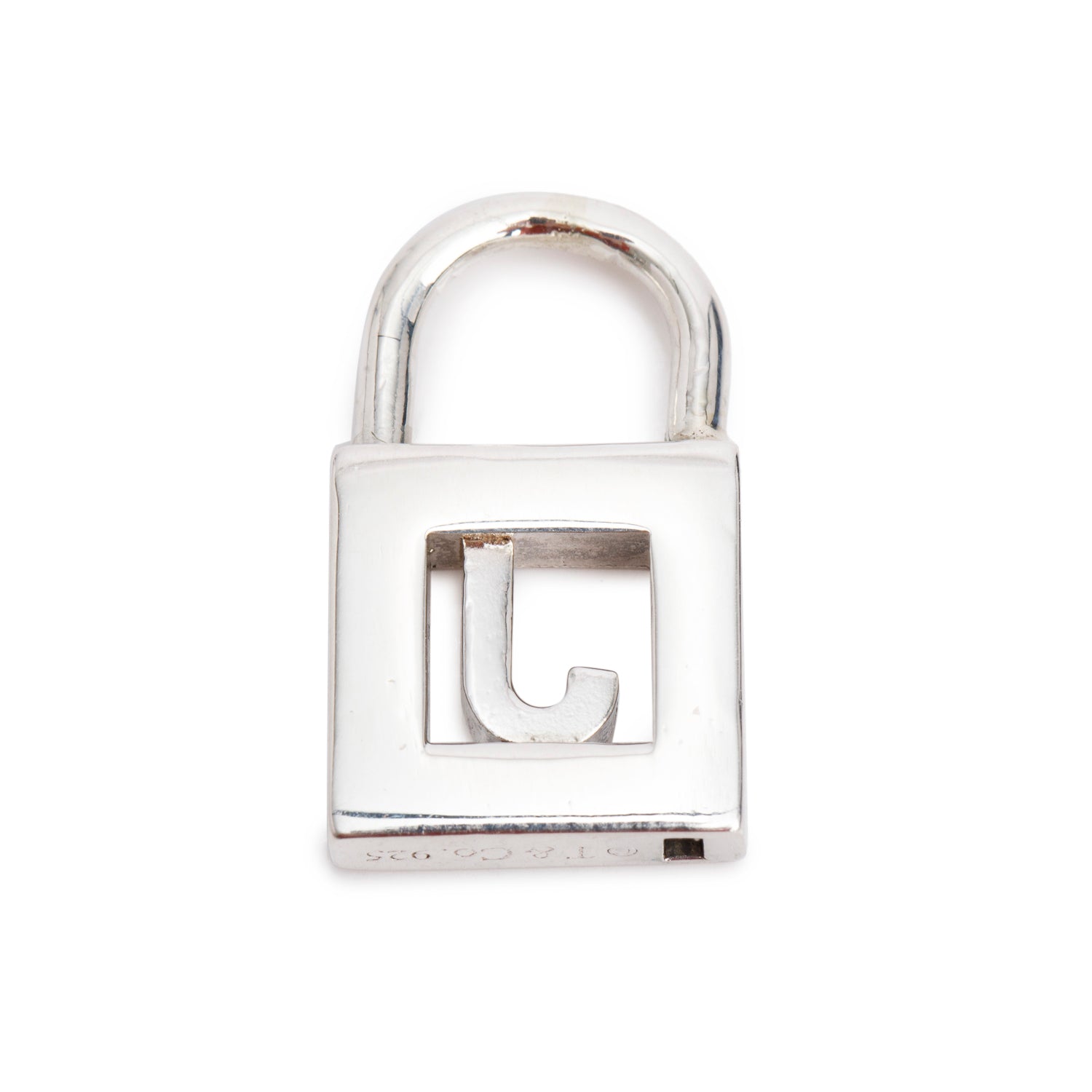 Tiffany & Co. Sterling Silver Letter 'J' Lock Charm