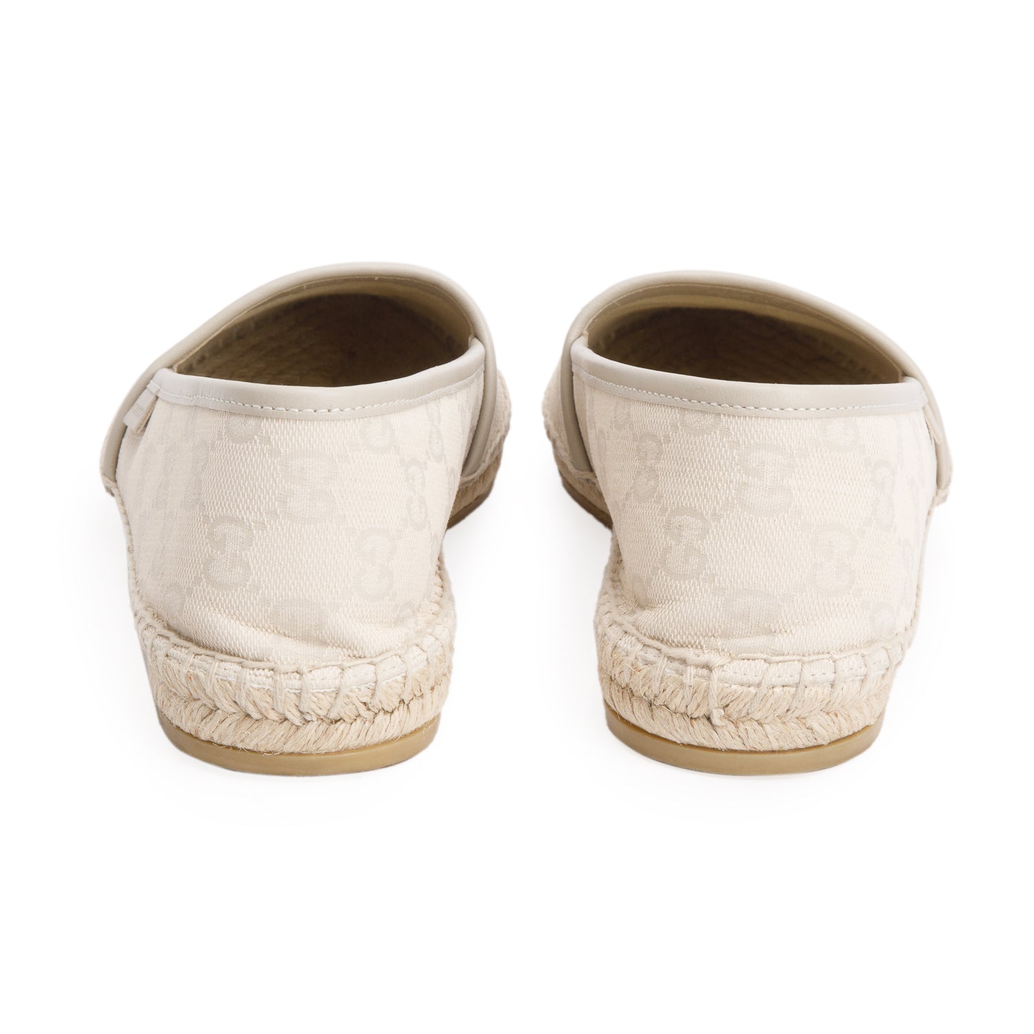 Gucci Cream Monogram Espadrilles, Women's Size 39