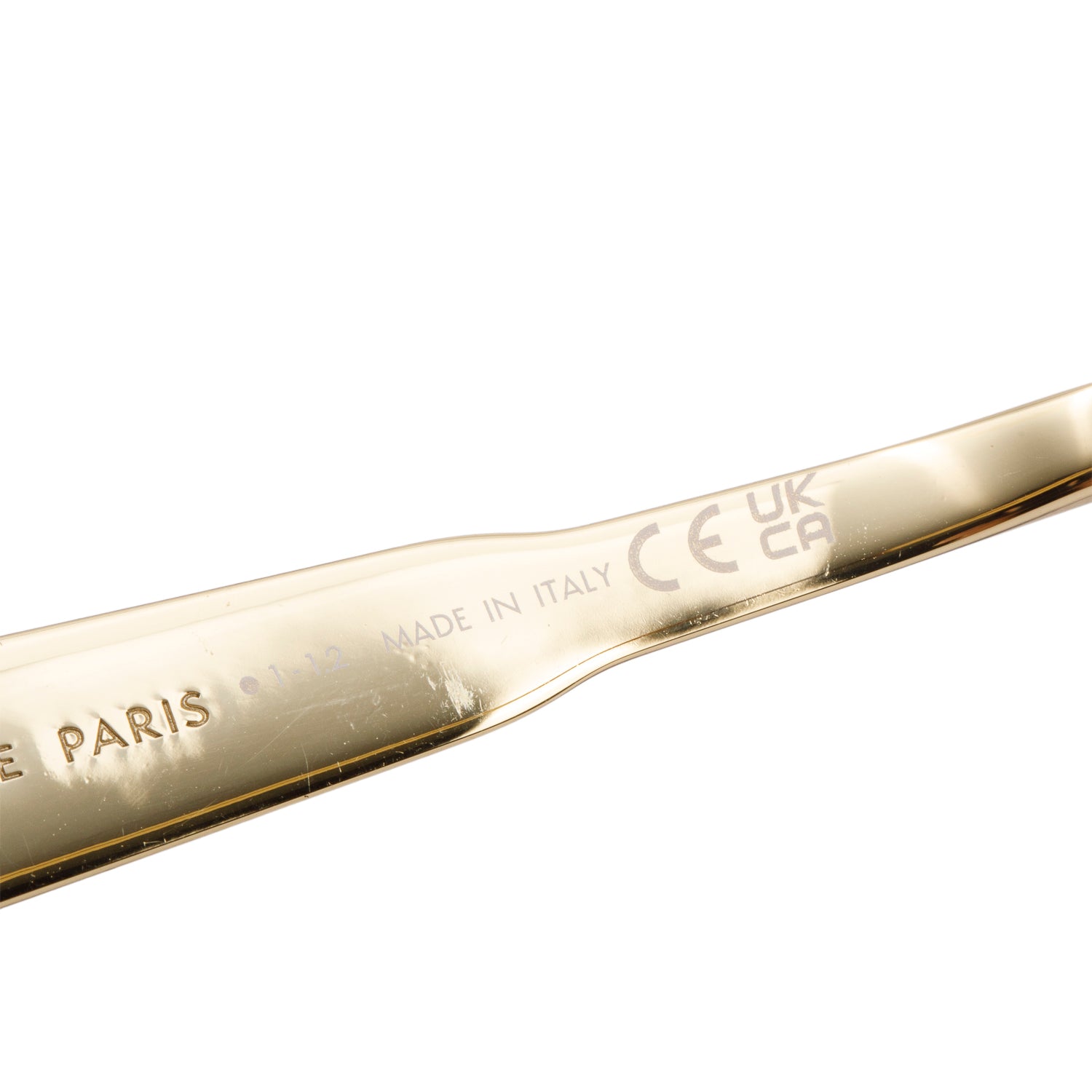 Celine CL40235U Gold Metal Oval Triomphe Sunglasses