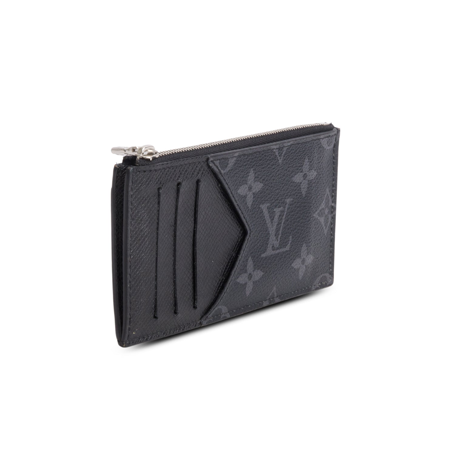 Louis Vuitton 2020 Monogram Eclipse Taiga Coin Card Holder