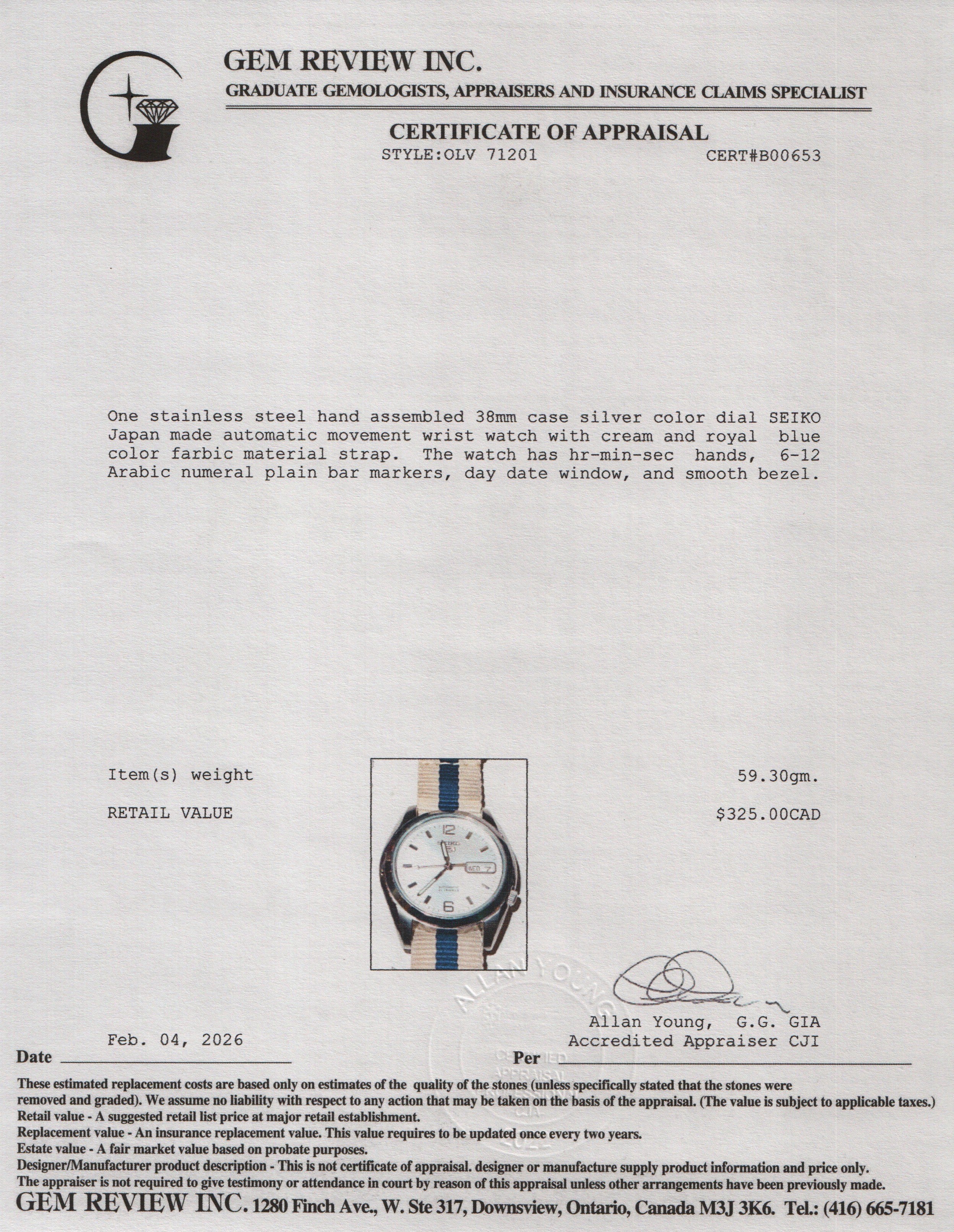 Seiko Stainless Steel Series 5 38 MM Day Date Automatic Watch Silver Dial