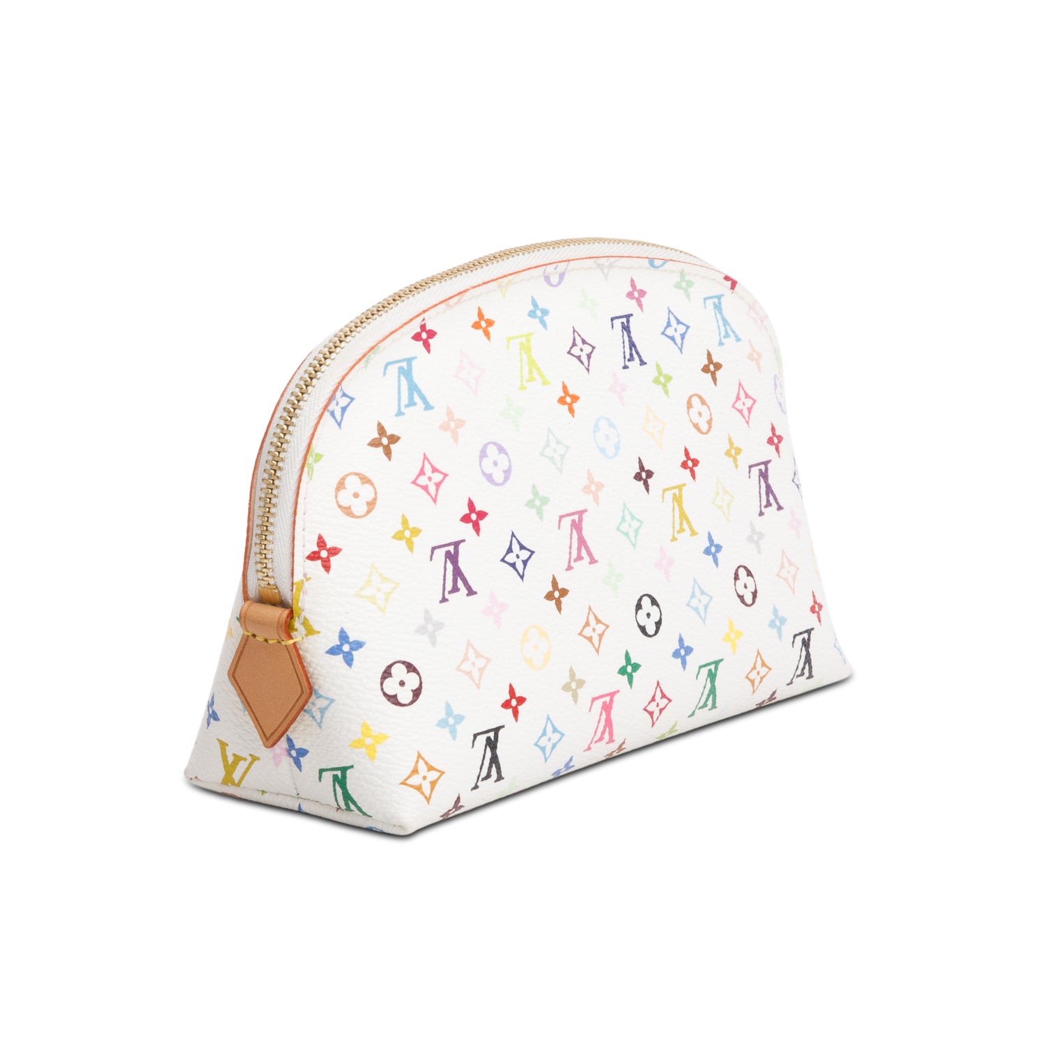 Louis Vuitton White Monogram Multicolor Cosmetic Pouch
