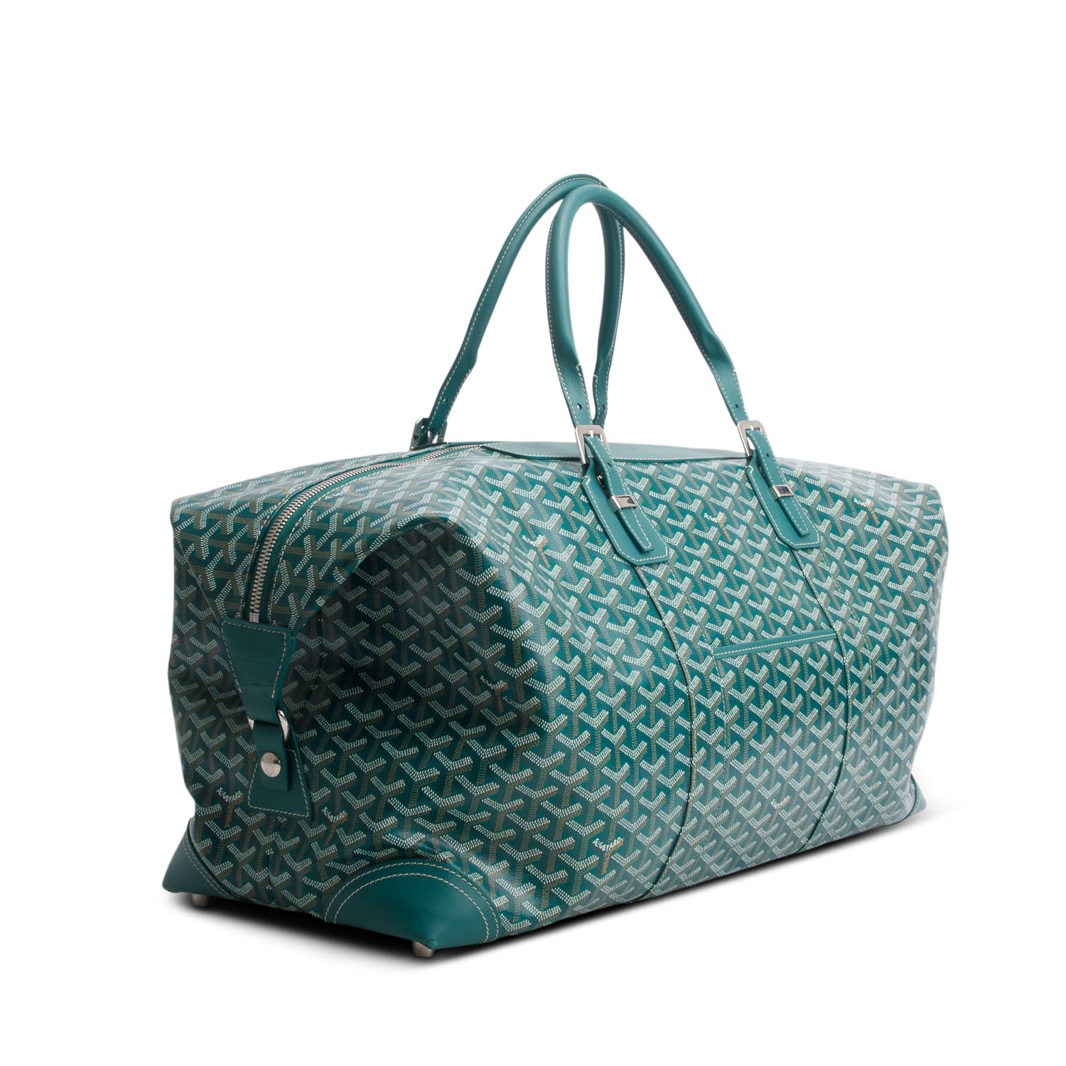 Goyard 2023 Green Goyardine Canvas Boeing 55 Duffle Bag