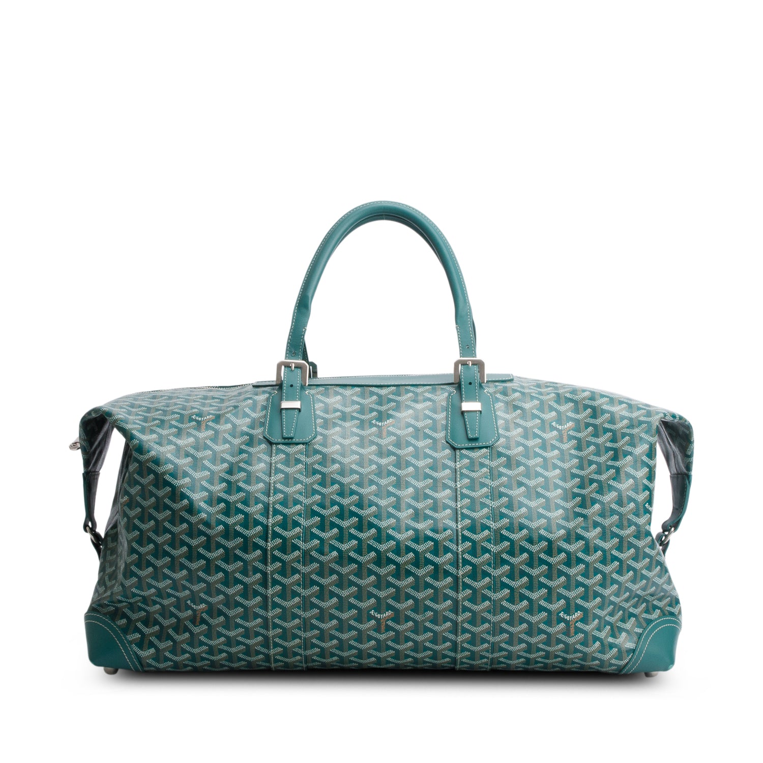 Goyard 2023 Green Goyardine Canvas Boeing 55 Duffle Bag