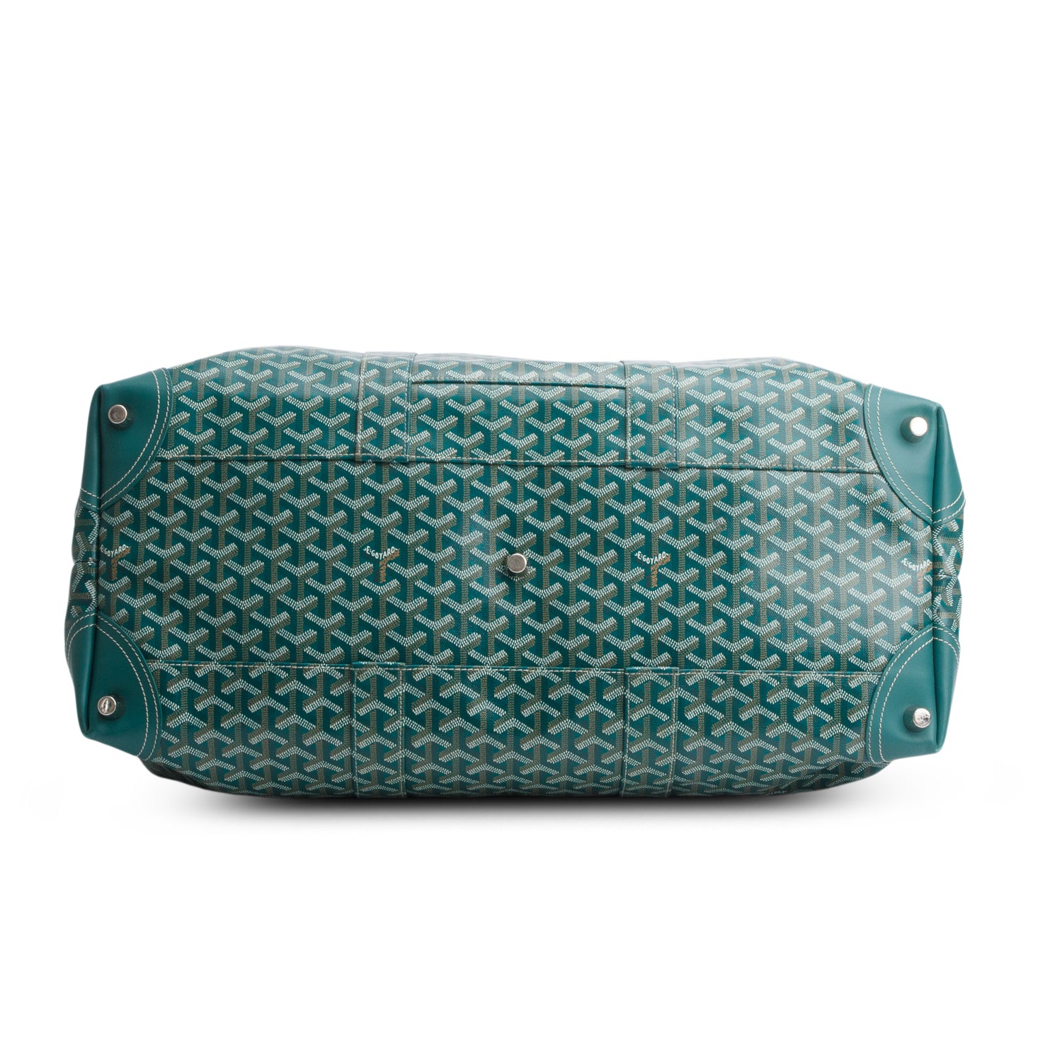 Goyard 2023 Green Goyardine Canvas Boeing 55 Duffle Bag