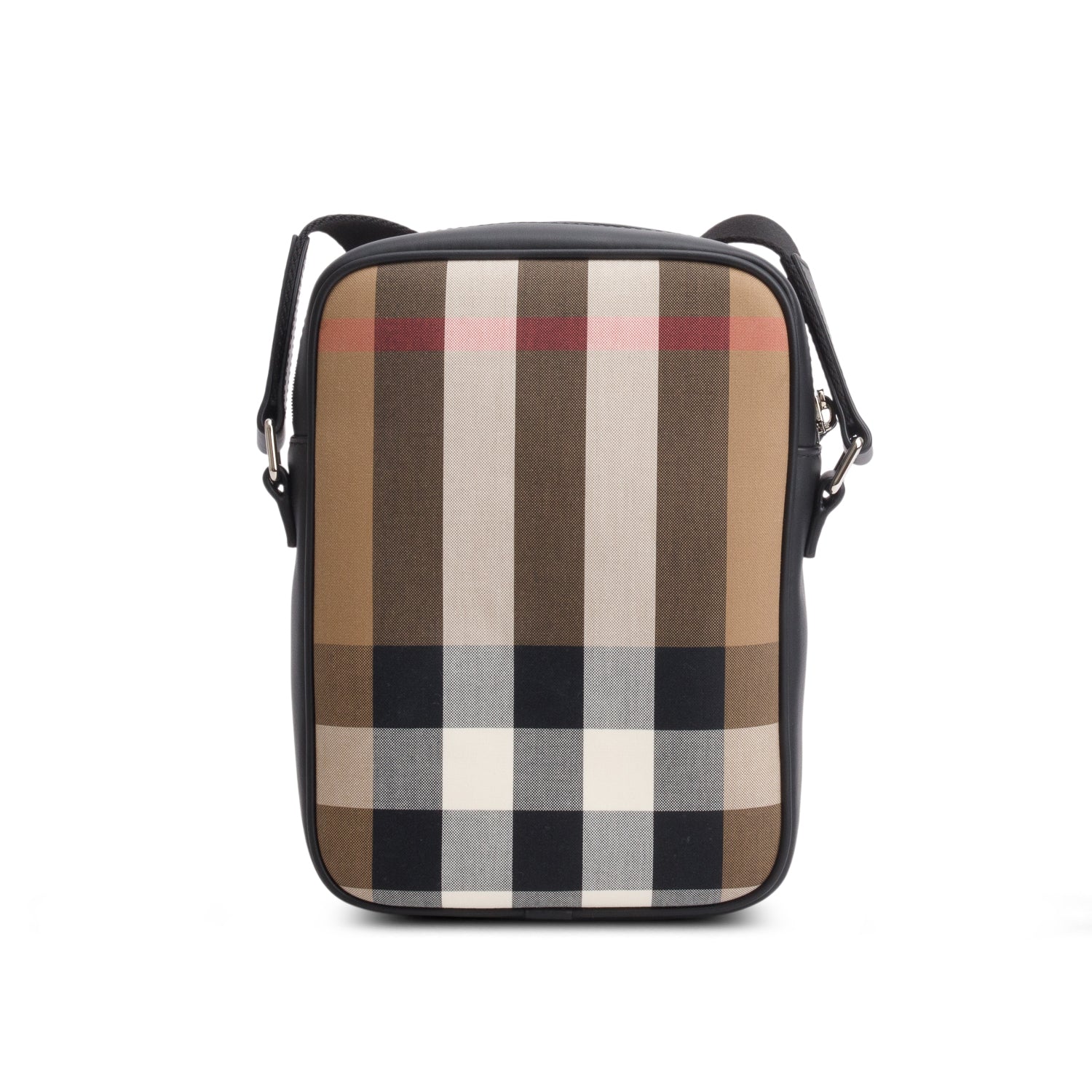 Burberry Brown Canvas Super Exploded Check Vertical Paddy Camera Bag
