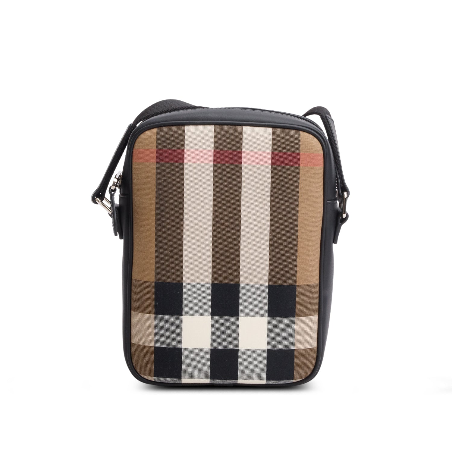 Burberry Brown Canvas Super Exploded Check Vertical Paddy Camera Bag