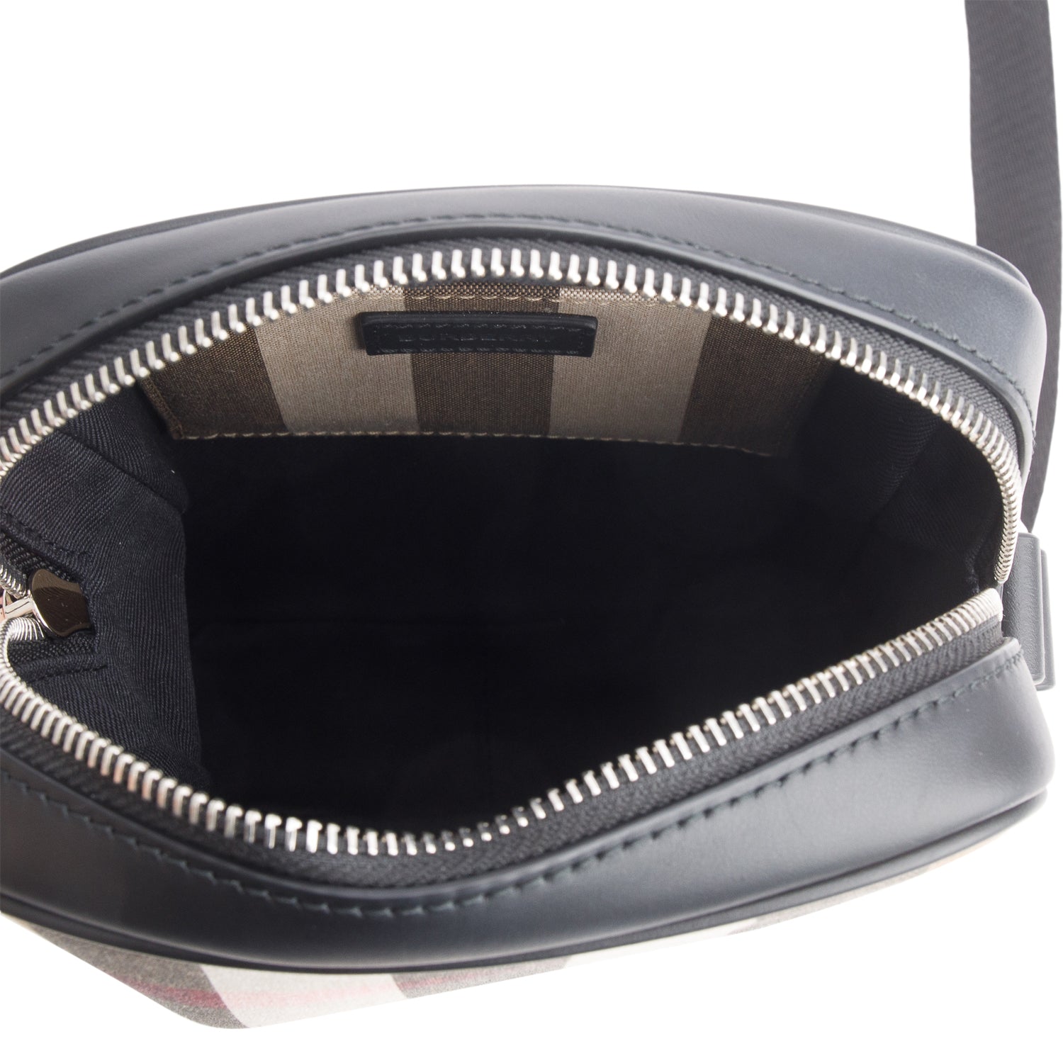 Burberry Brown Canvas Super Exploded Check Vertical Paddy Camera Bag