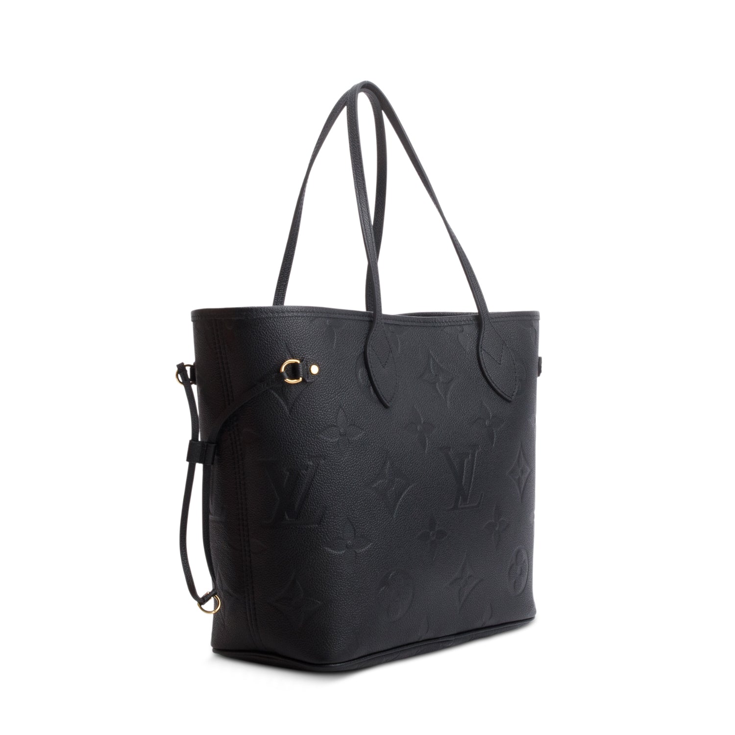Louis Vuitton 2022 Black Empreinte Monogram Giant Neverfull MM w/ Box, Pouch & Receipt