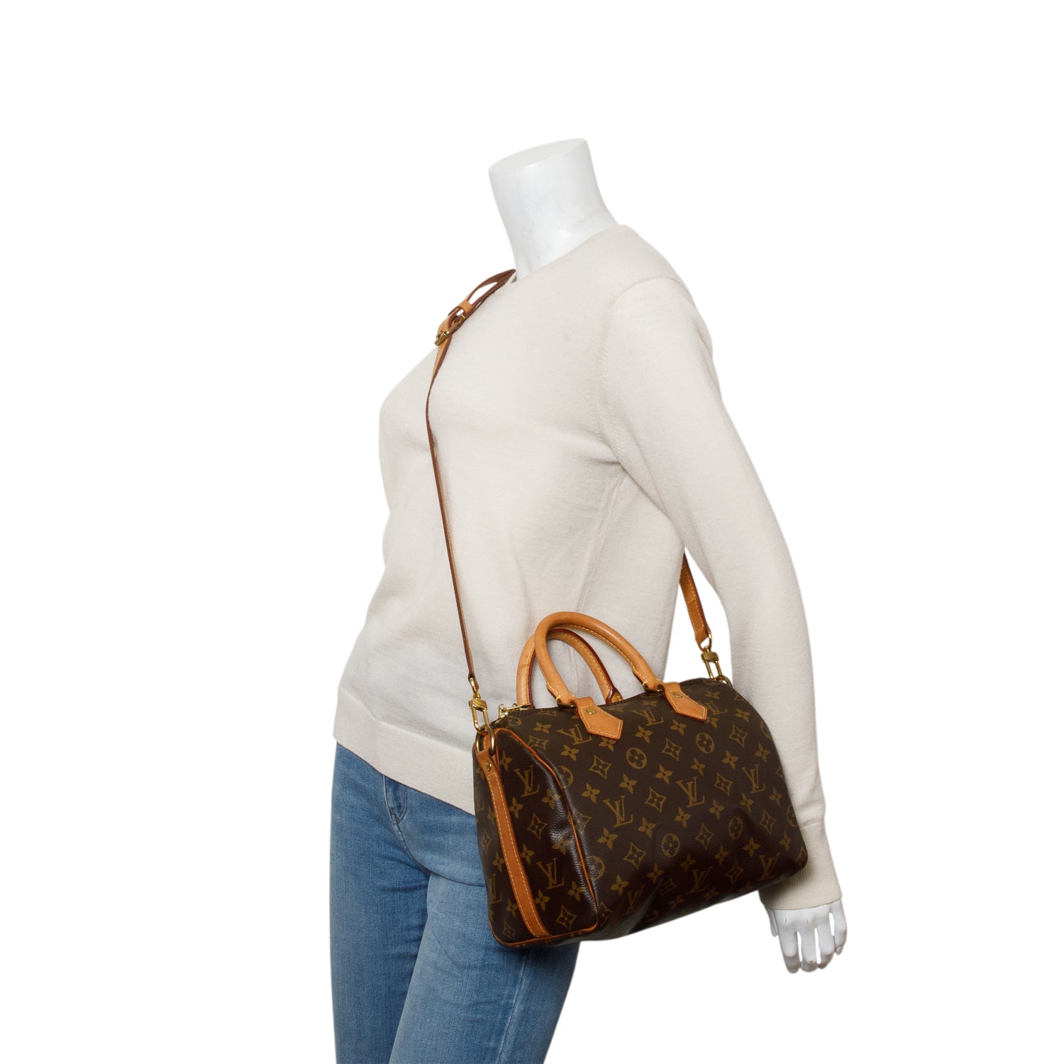 Louis Vuitton Monogram Speedy Bandouliere 25 w/ Strap